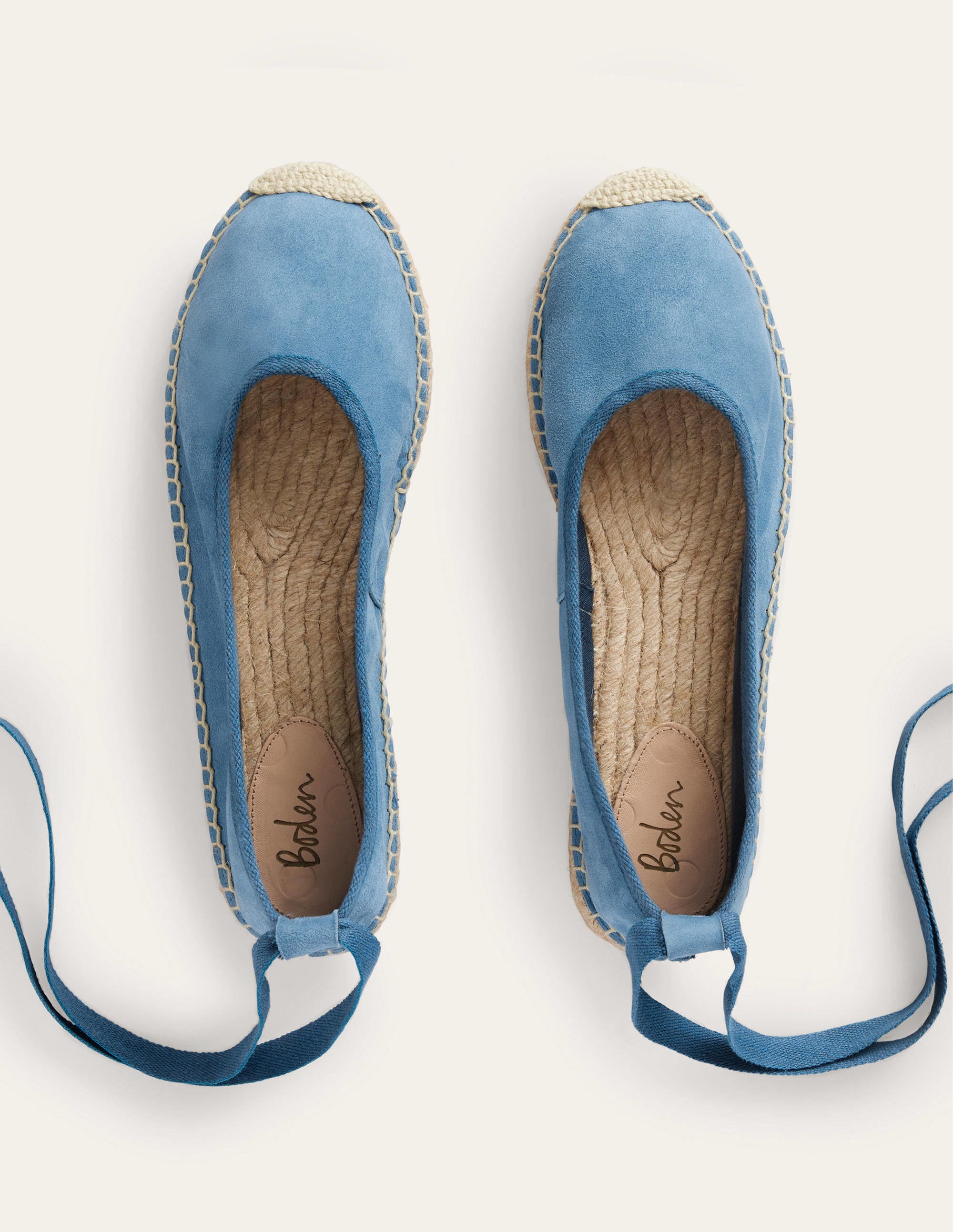 Ankle Tie Espadrilles-Corporal Blue - Image 5
