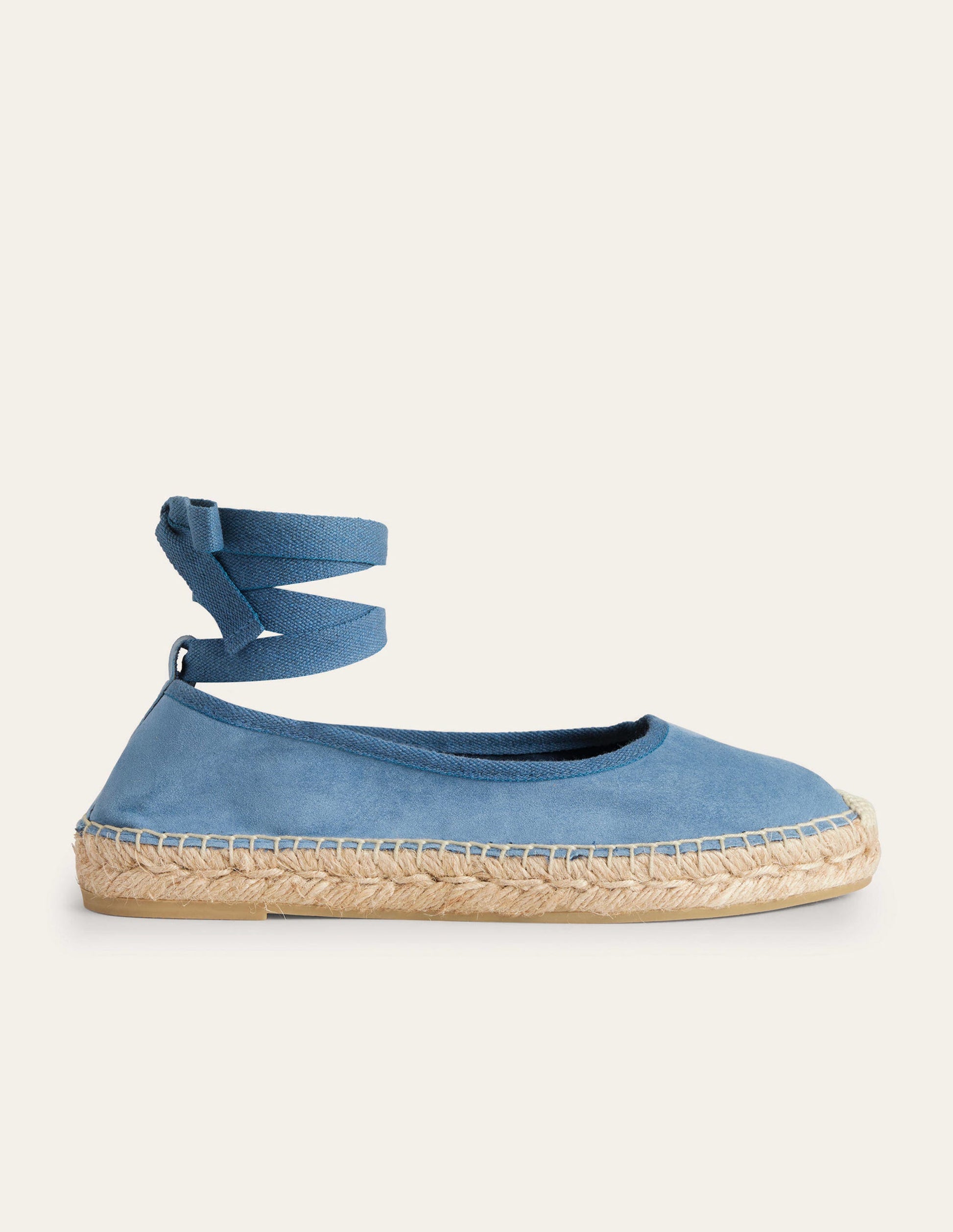 Ankle Tie Espadrilles-Corporal Blue-2