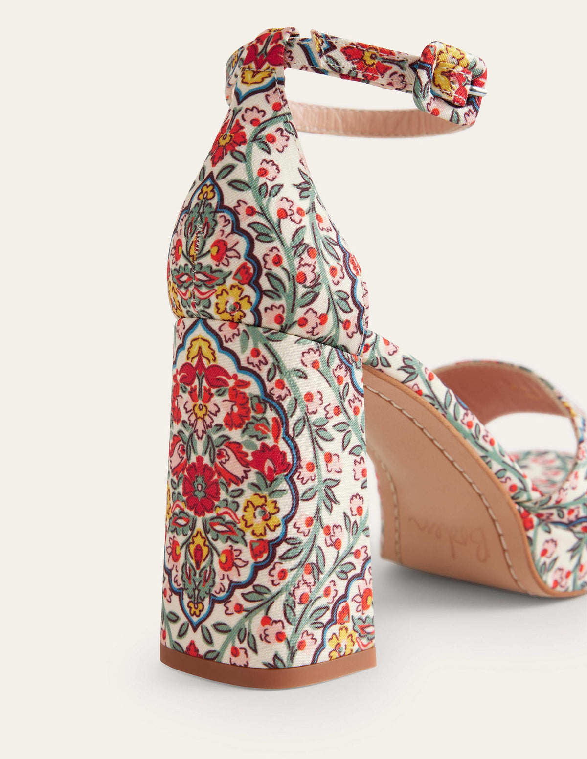 Heeled Platform Sandals-Multi, Vine Terrace - Image 4