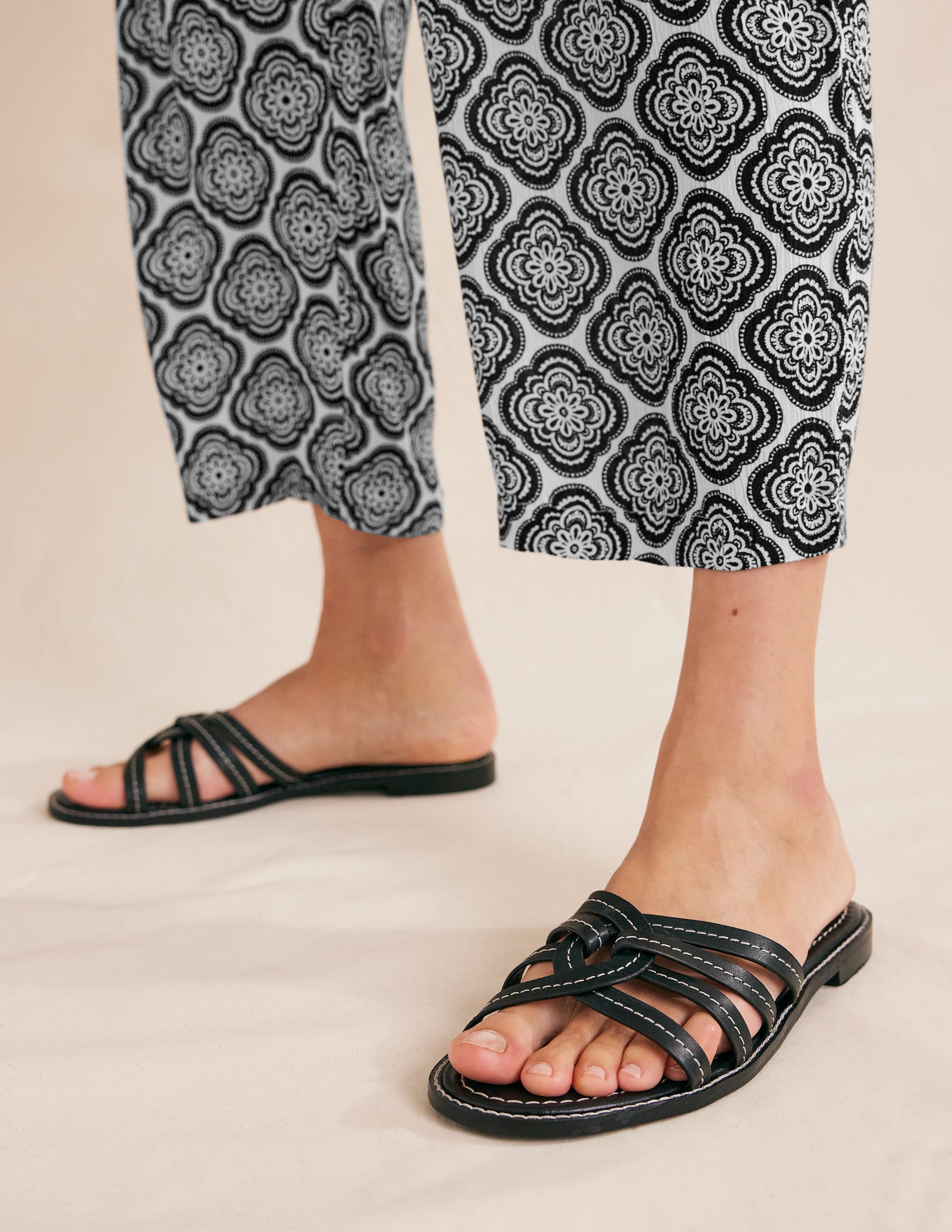 Multi Strap Sliders-Black - Image 1