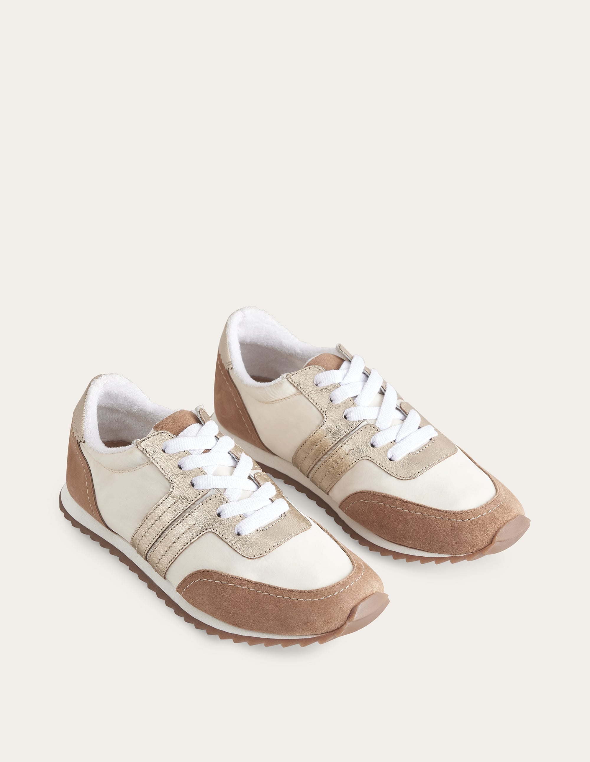 Runner Sneakers-Maple Sugar, Gold, - Image 3