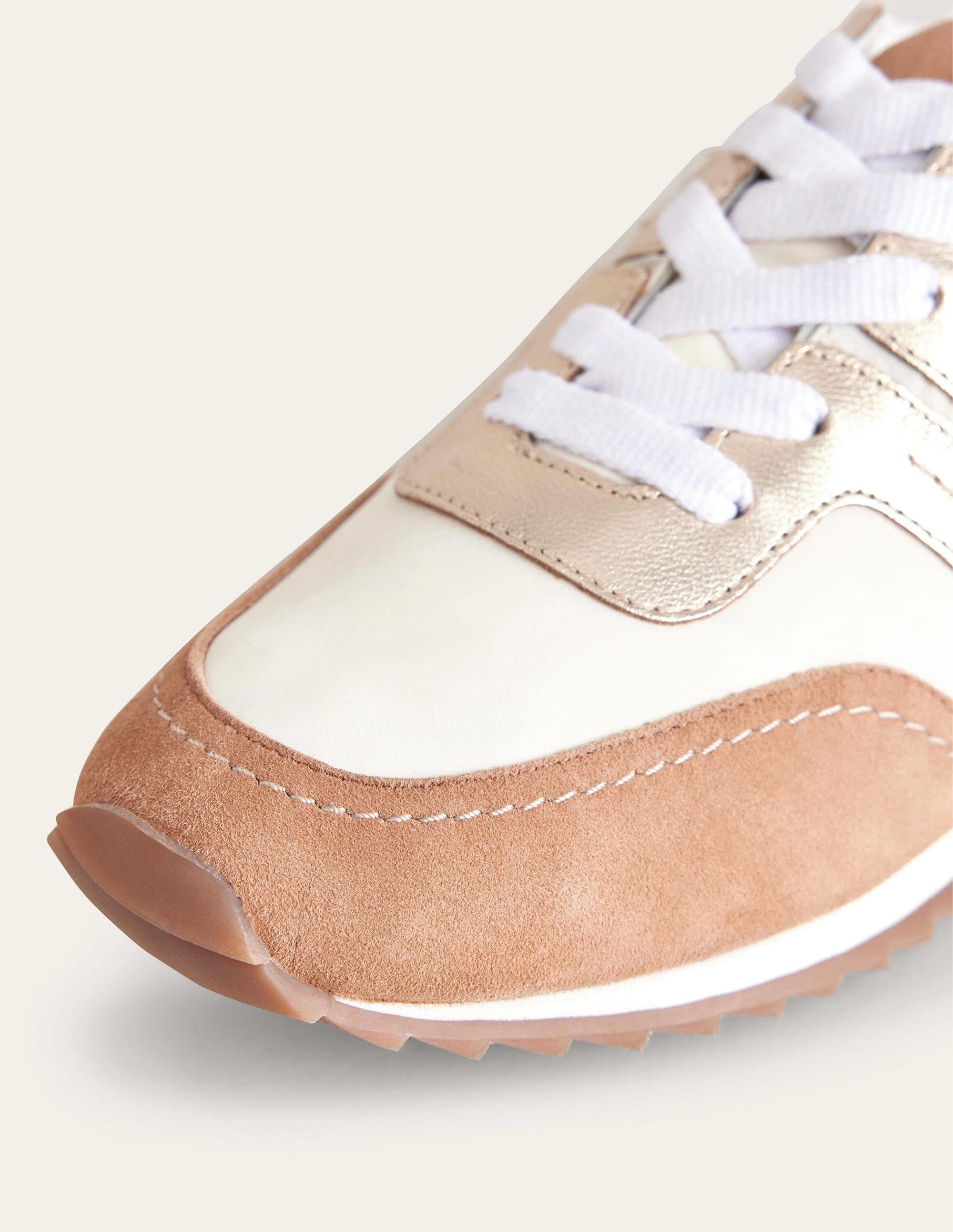 Runner Sneakers-Maple Sugar, Gold, - Image 4