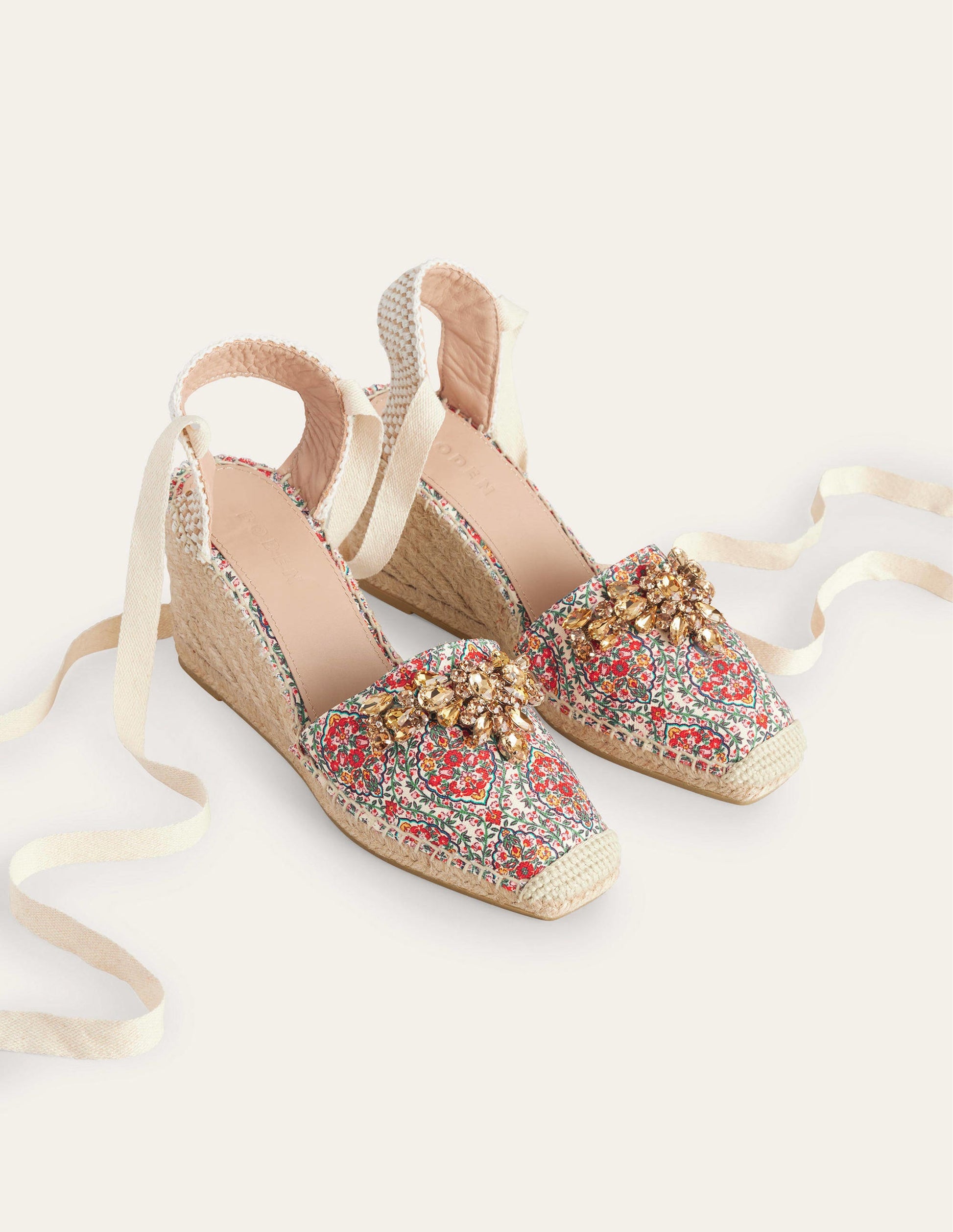 Embellished Espadrille Wedges-Multi, Vine Terrace-3