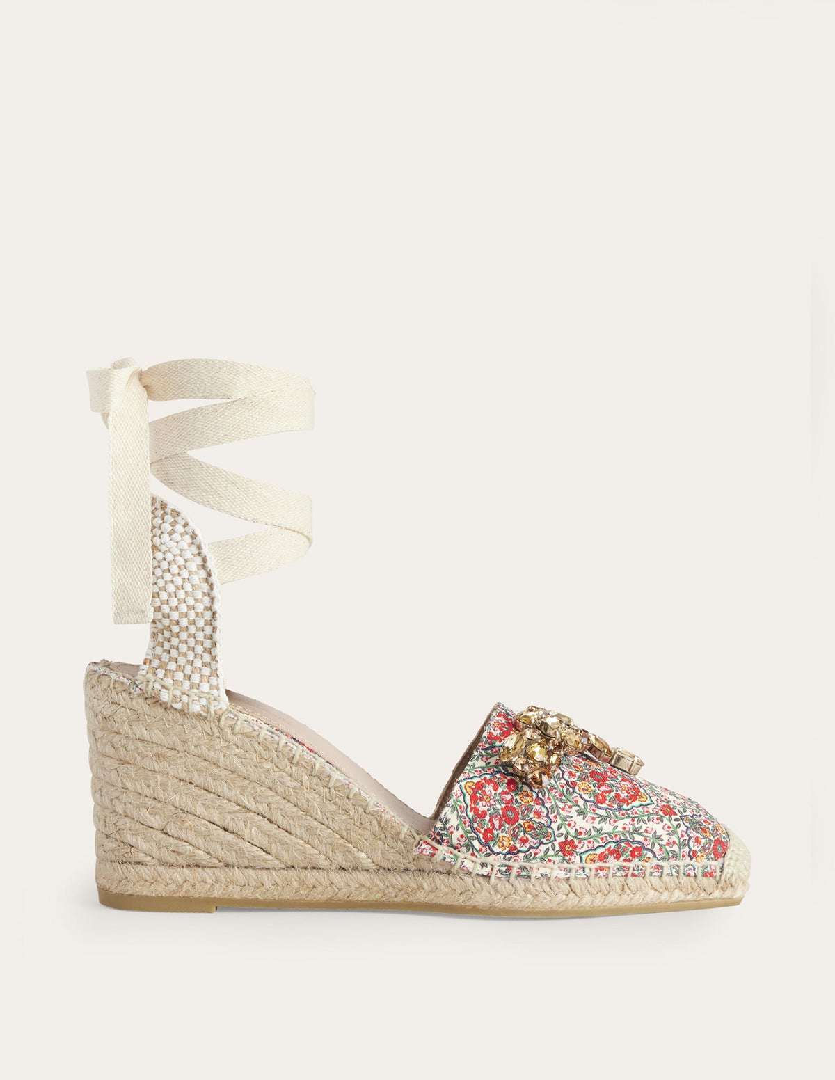 Embellished Espadrille Wedges-Multi, Vine Terrace-2