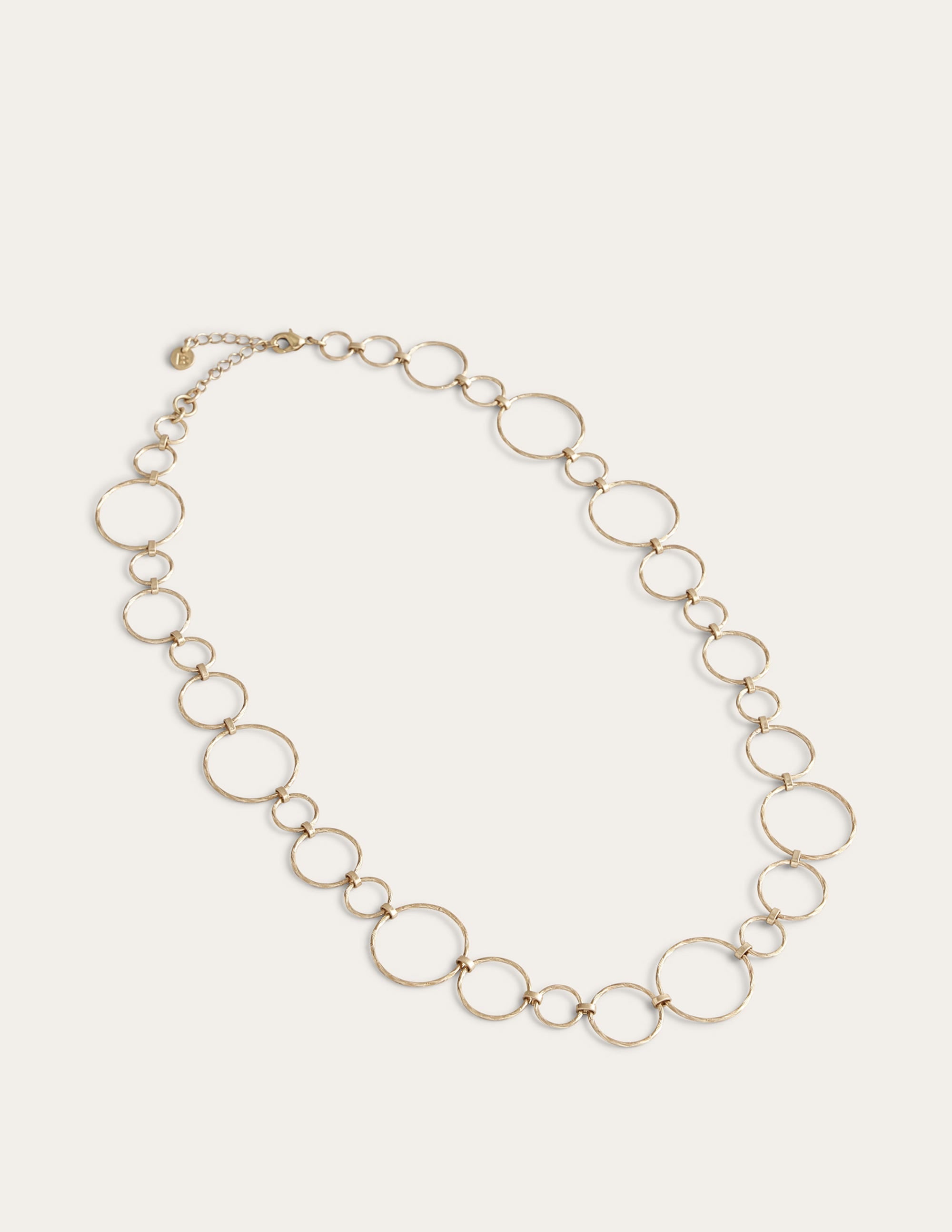 Wire Ring Necklace-Gold - Image 2