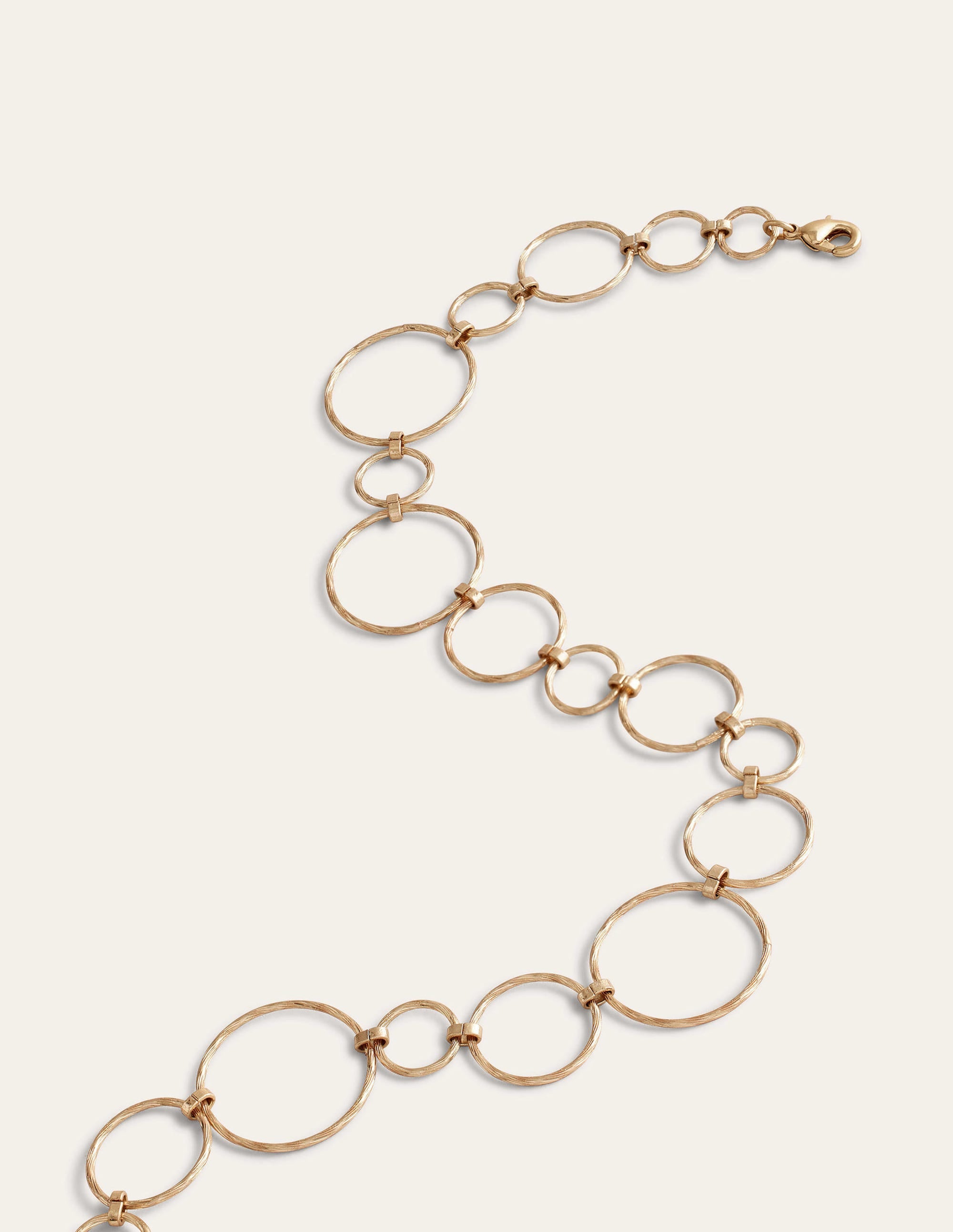 Wire Ring Necklace-Gold - Image 3
