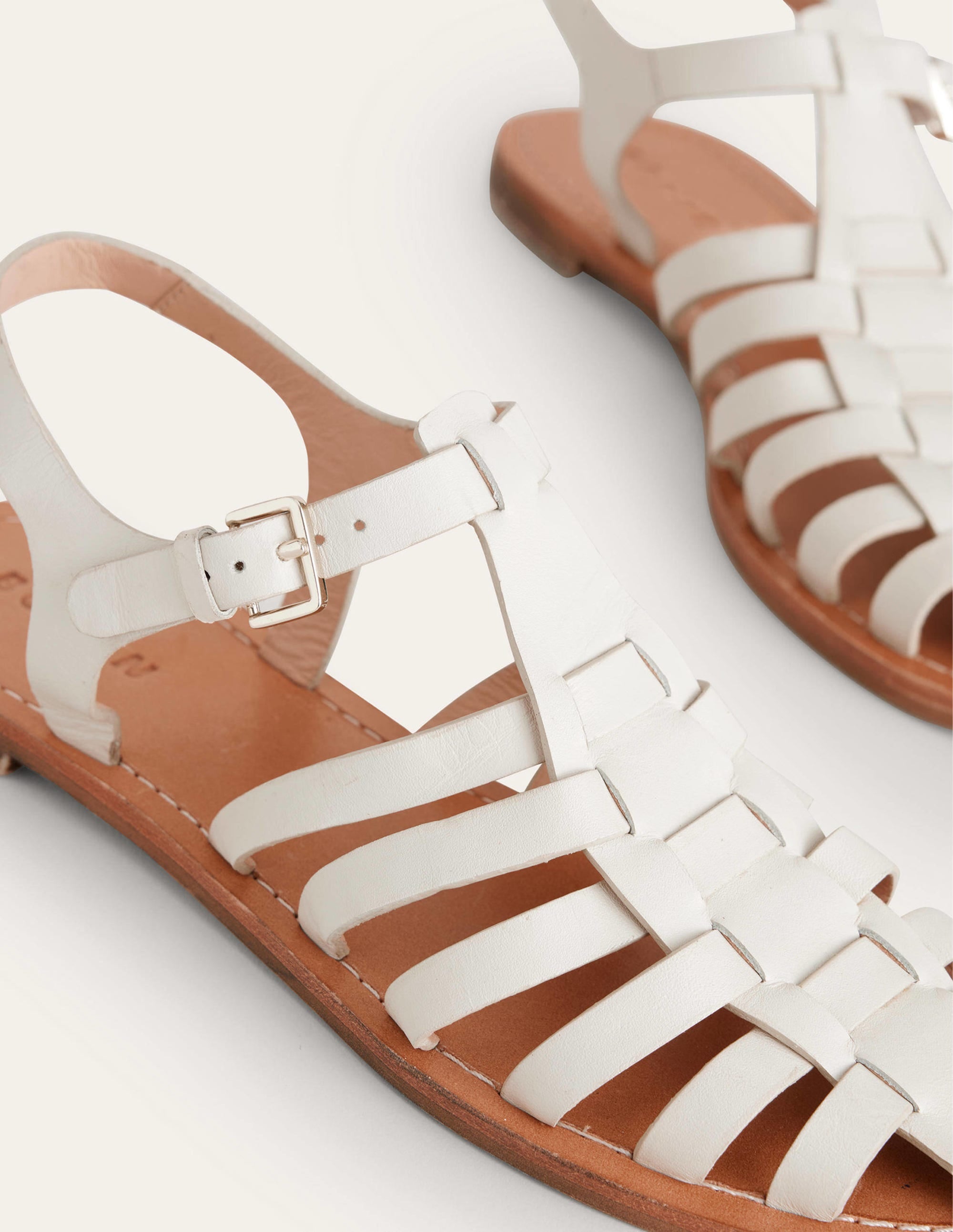 Traditional Fisherman Sandals-Ecru - Image 4