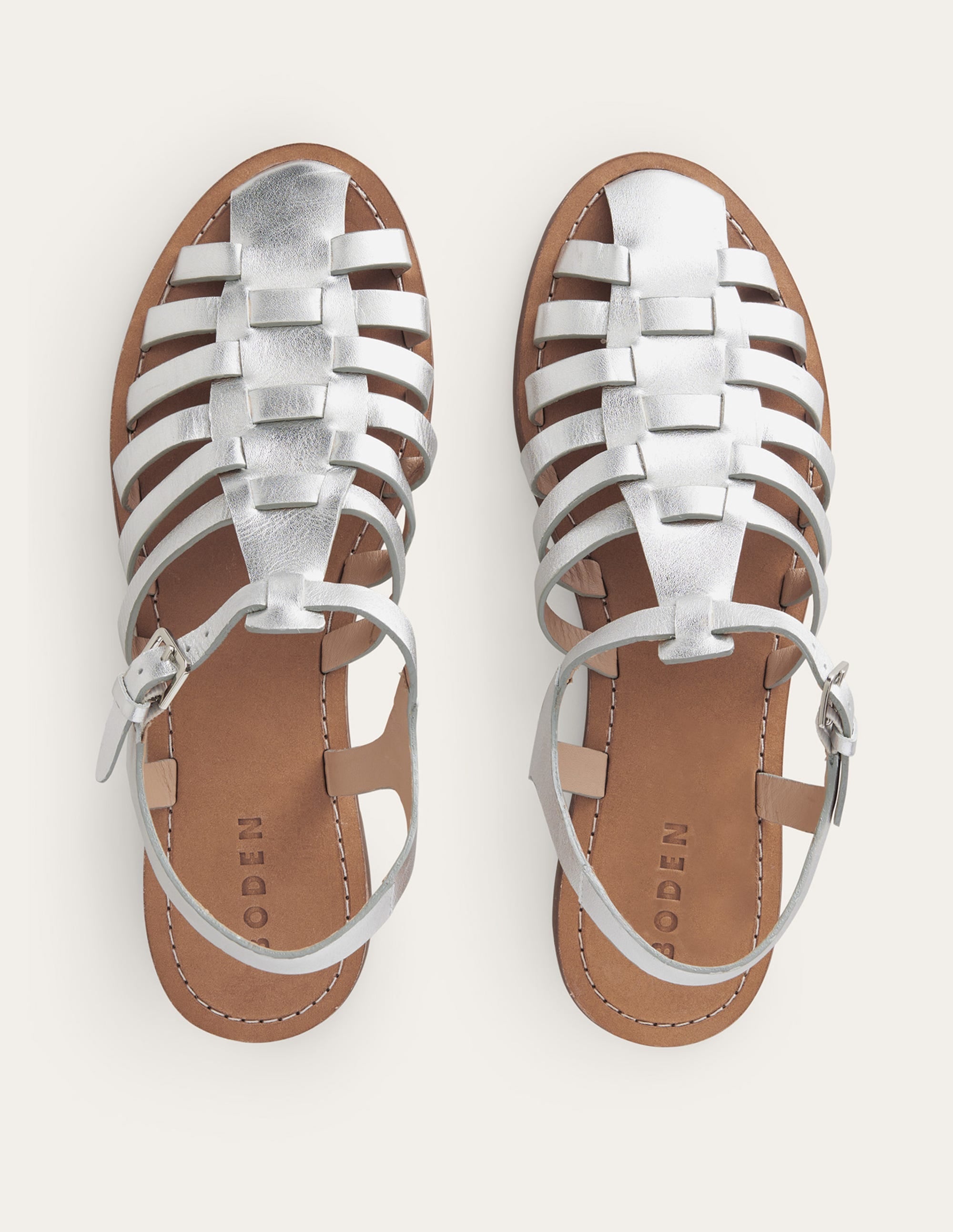 Traditional Fisherman Sandals-Silver - Image 5