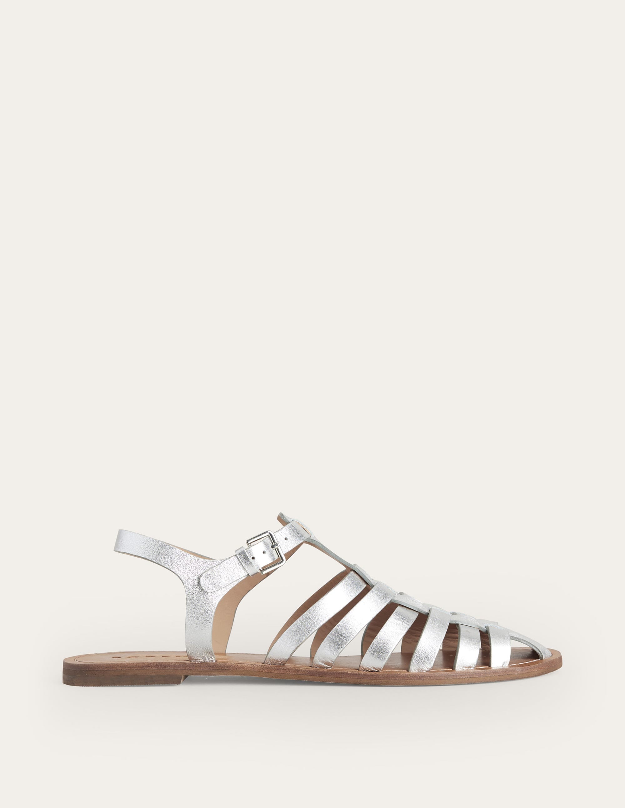 Traditional Fisherman Sandals-Silver - Image 2