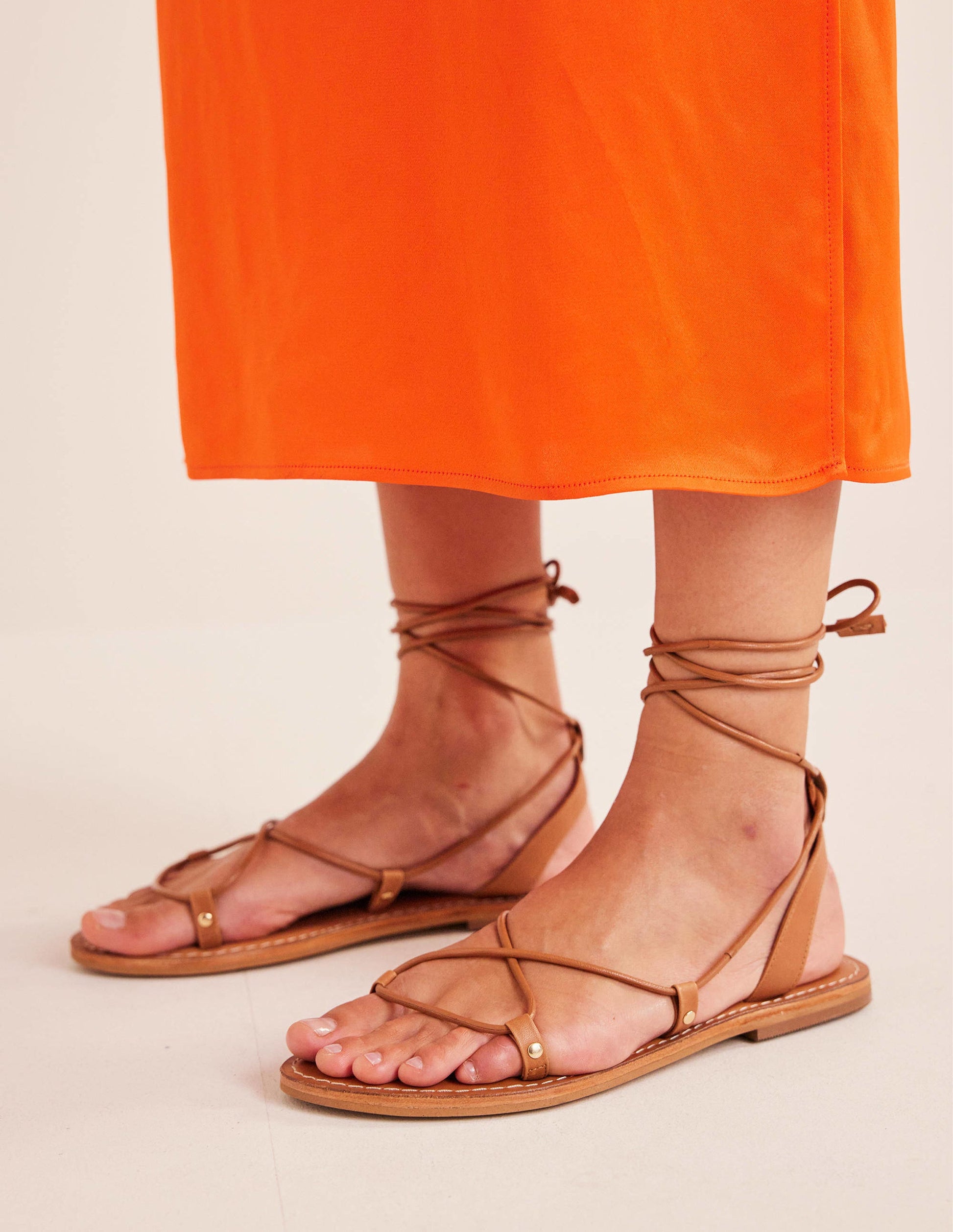 Scarf Wrap Sandals-Multi, Vine Terrace/ Tan-1