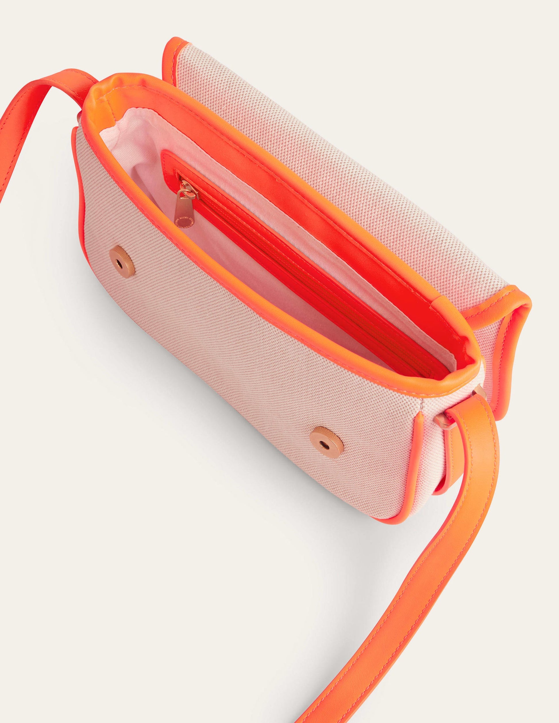 Structured Cross-Body Bag-Neon Orange-3
