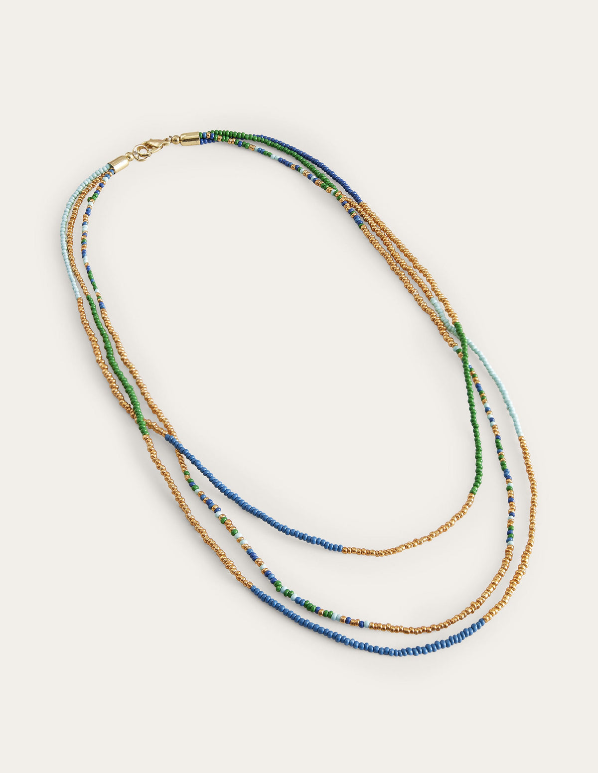 Beaded Necklace-Blue Multi - Image 2