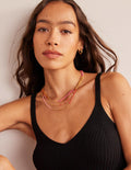 Beaded Necklace-Pink Multi
