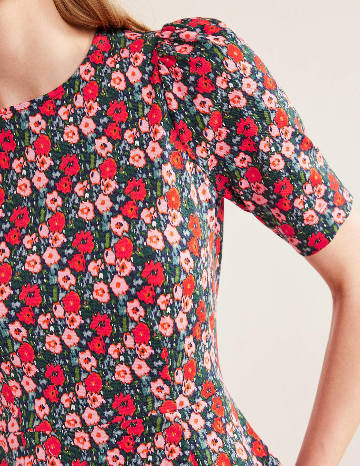 Zoe Jersey Dress-Multi, Abstract Poppy - Image 2