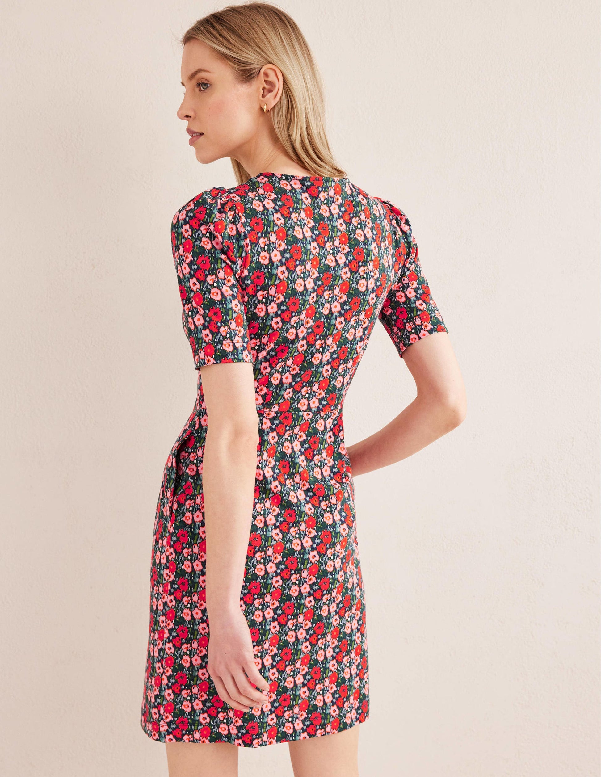 Zoe Jersey Dress-Multi, Abstract Poppy-3