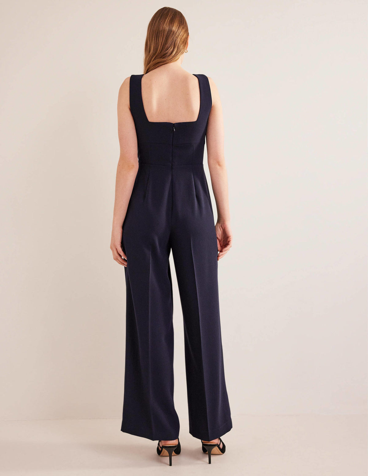 Sweetheart Wideleg Jumpsuit-Navy-3