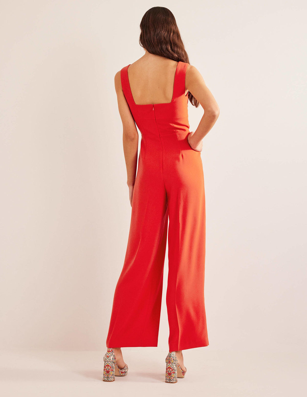 Sweetheart Wideleg Jumpsuit-Vermillion-3