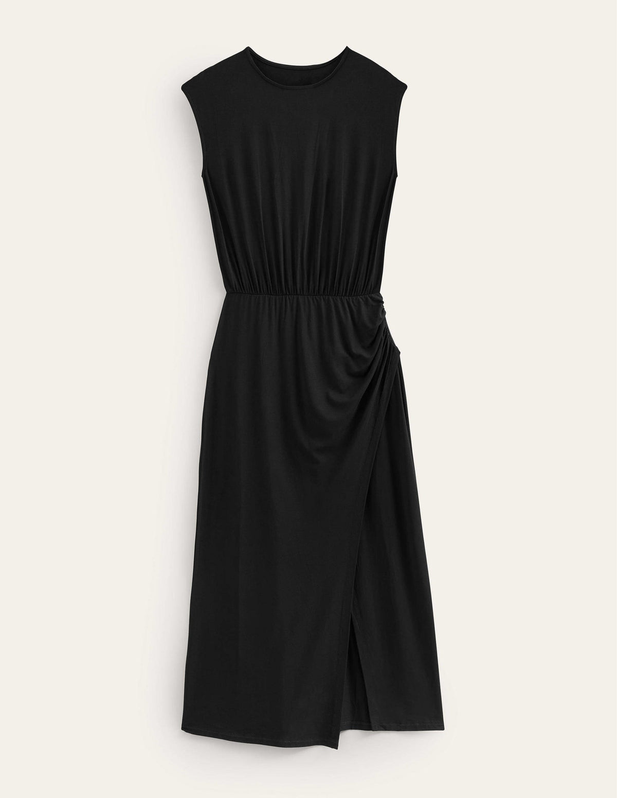 Column Jersey Maxi Dress-Black - Image 5