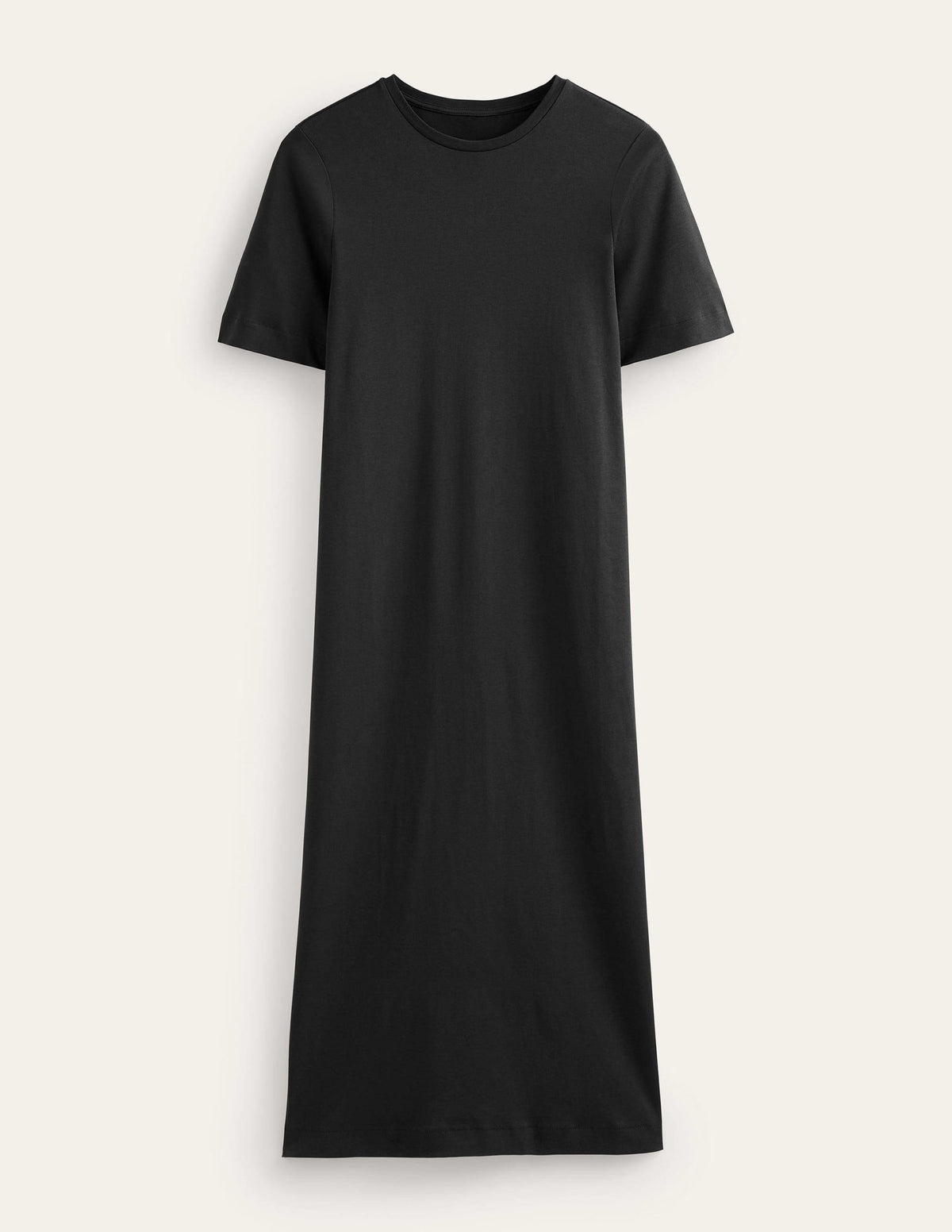 Jersey Midi T-Shirt Dress-Black - Image 5