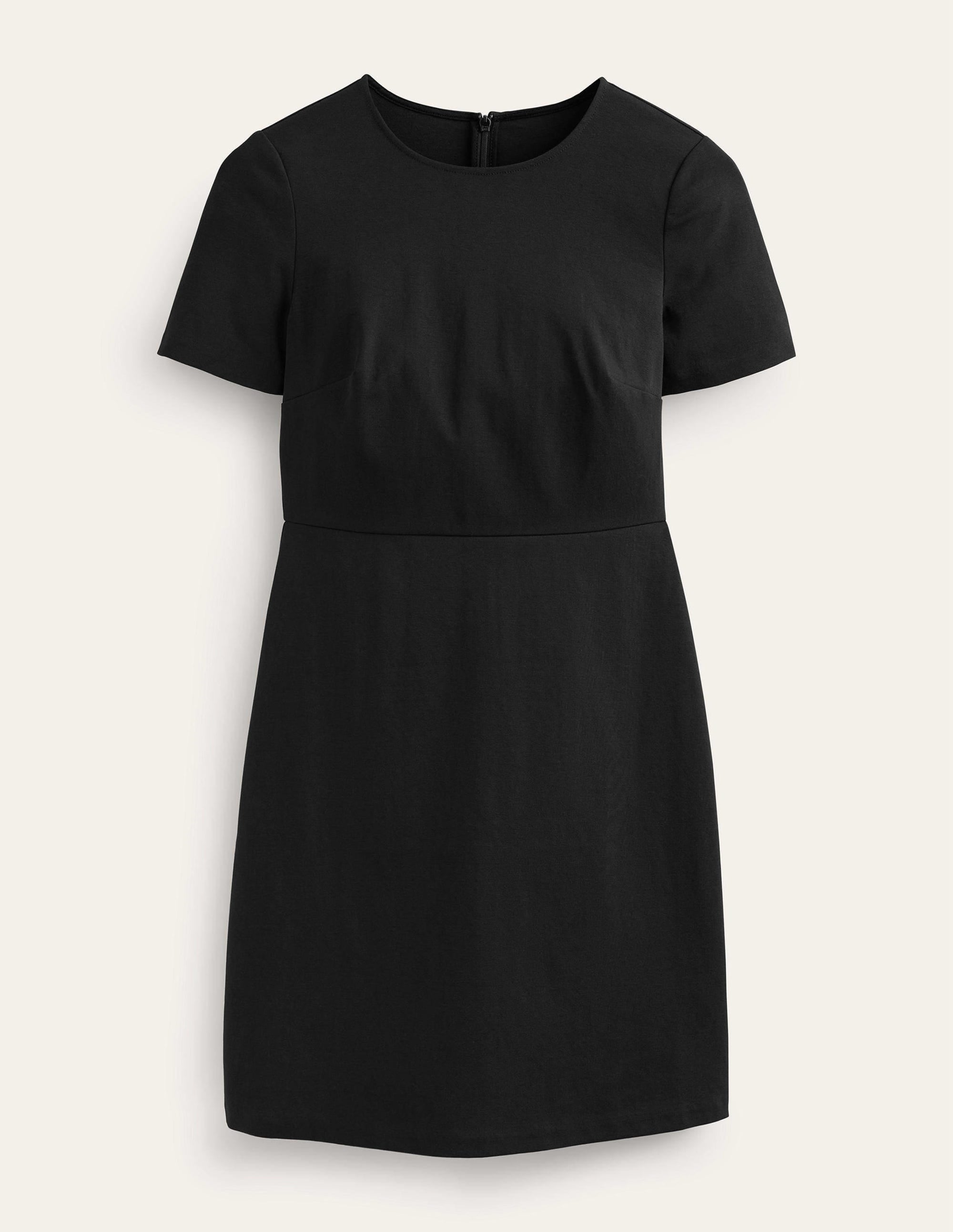 Jersey Mini Shift Dress-Black - Image 5