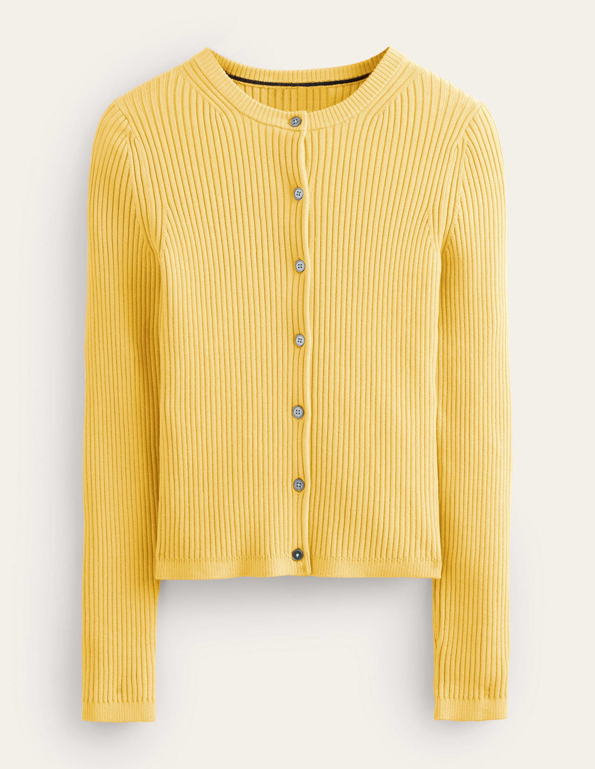 Ribbed Detail Cardigan-Sweet Honeycomb - Image 5