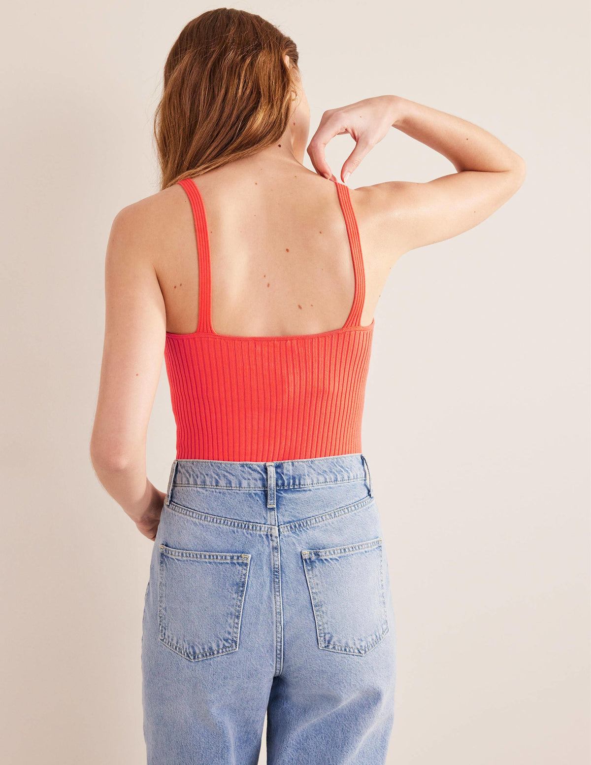 Ribbed Vest Top-Watermelon Punch-3