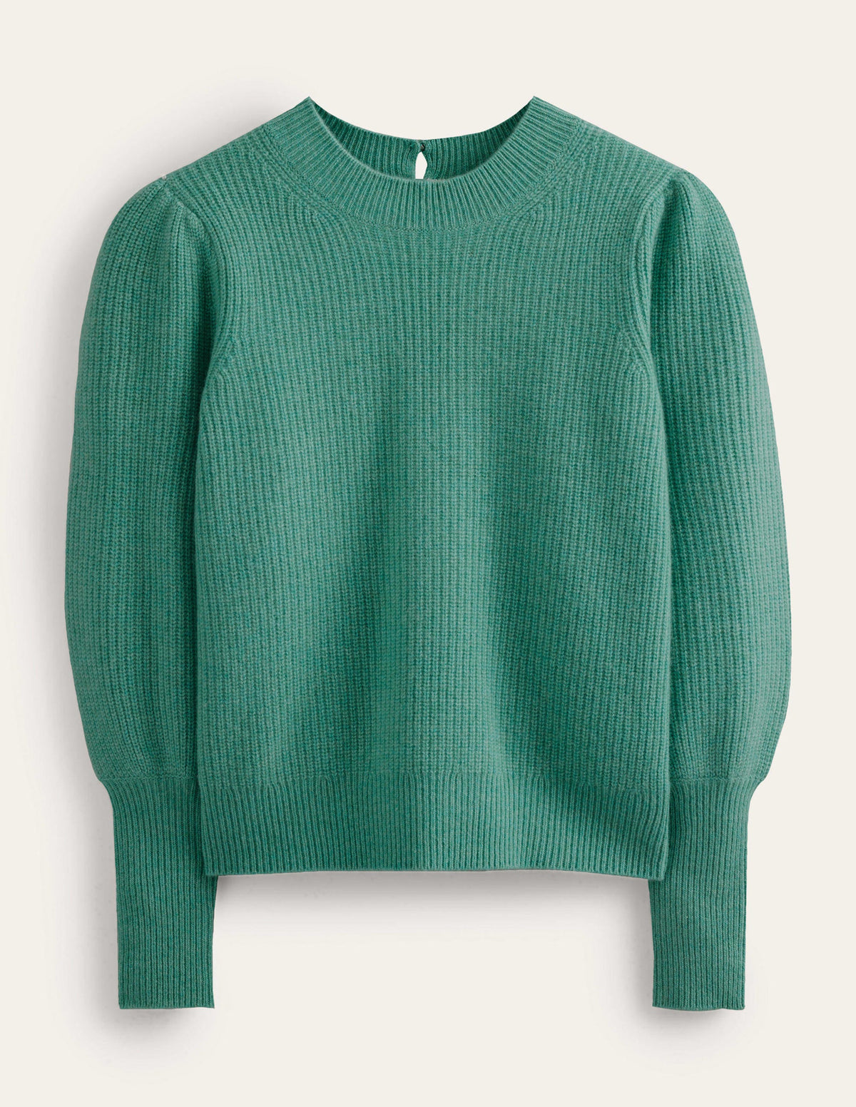 Key Hole Cashmere Sweater-Indian Ocean - Image 5