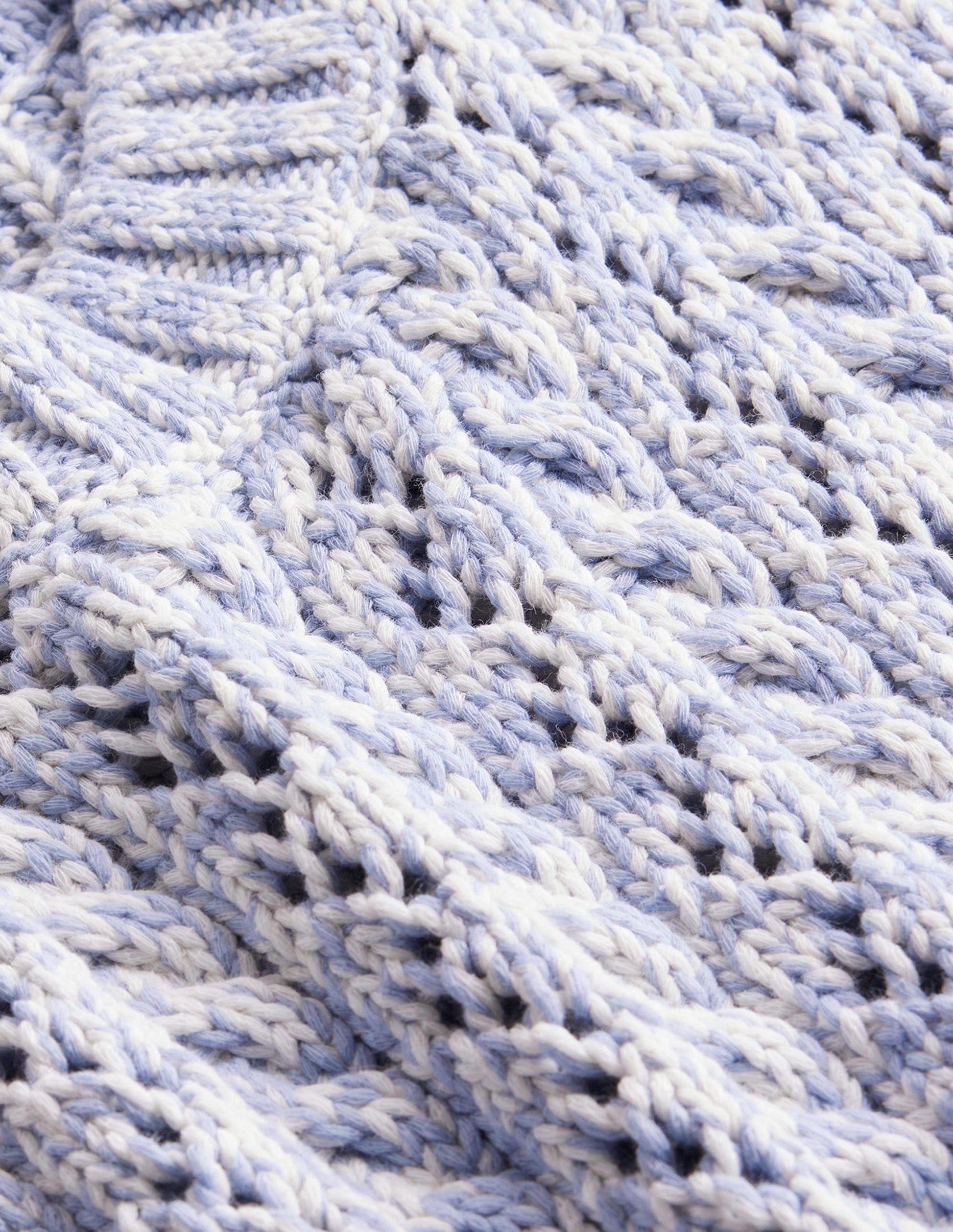 Cable Knit Tank-Blue Blizzard, Ivory Marl-8