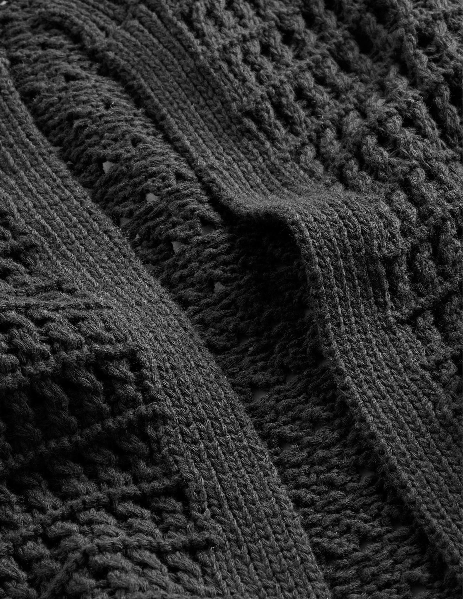 Crochet Coatigan-Black-6
