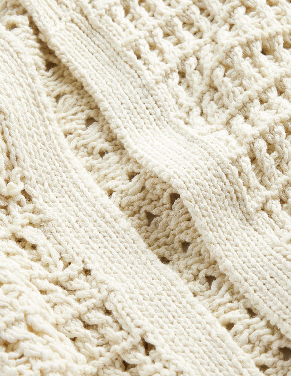 Crochet Coatigan-Warm Ivory - Image 6