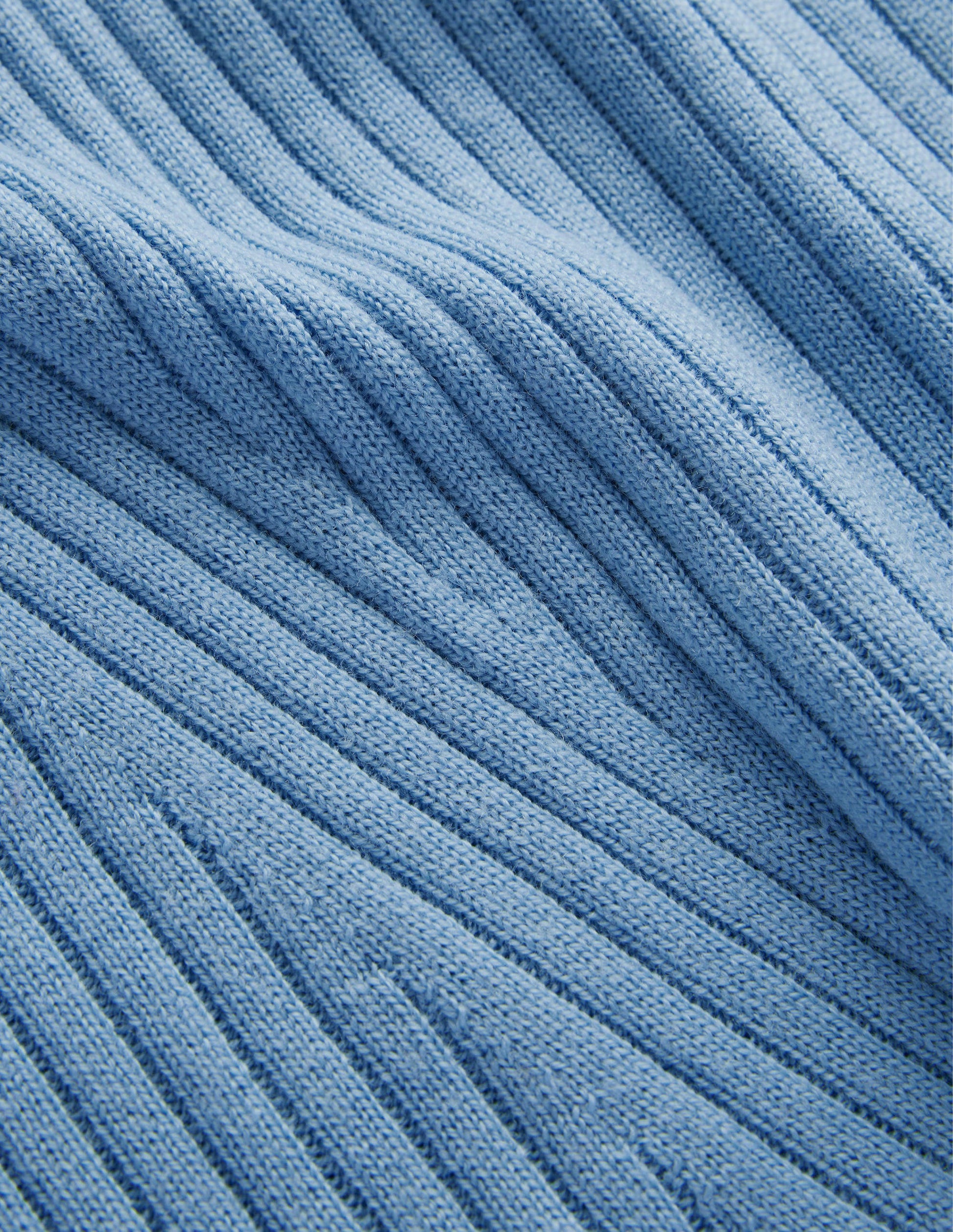 Ribbed Merino Jumper-Linseed Blue-6