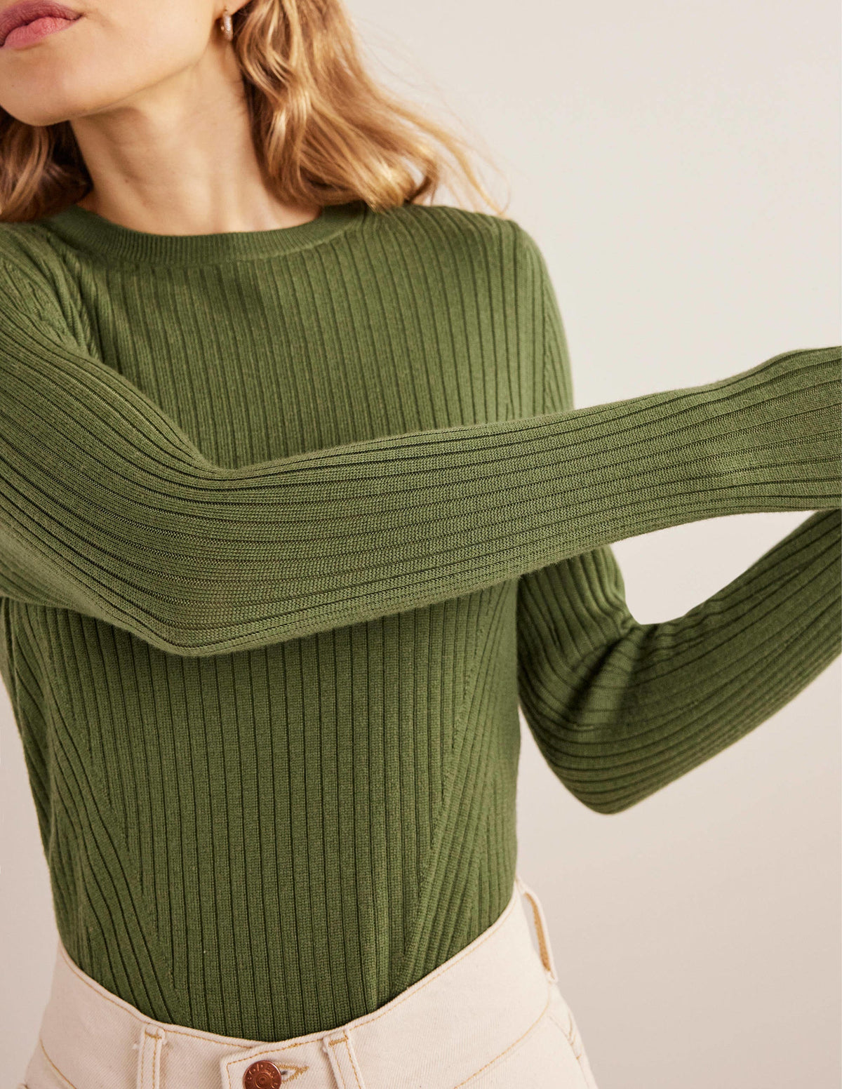 Ribbed Merino Jumper-Park Ranger - Image 4