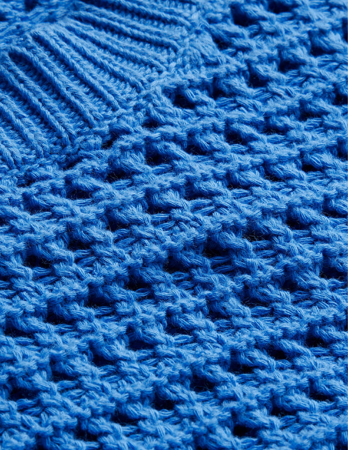 Cropped Crochet Sweater-Nebulus Blue - Image 6