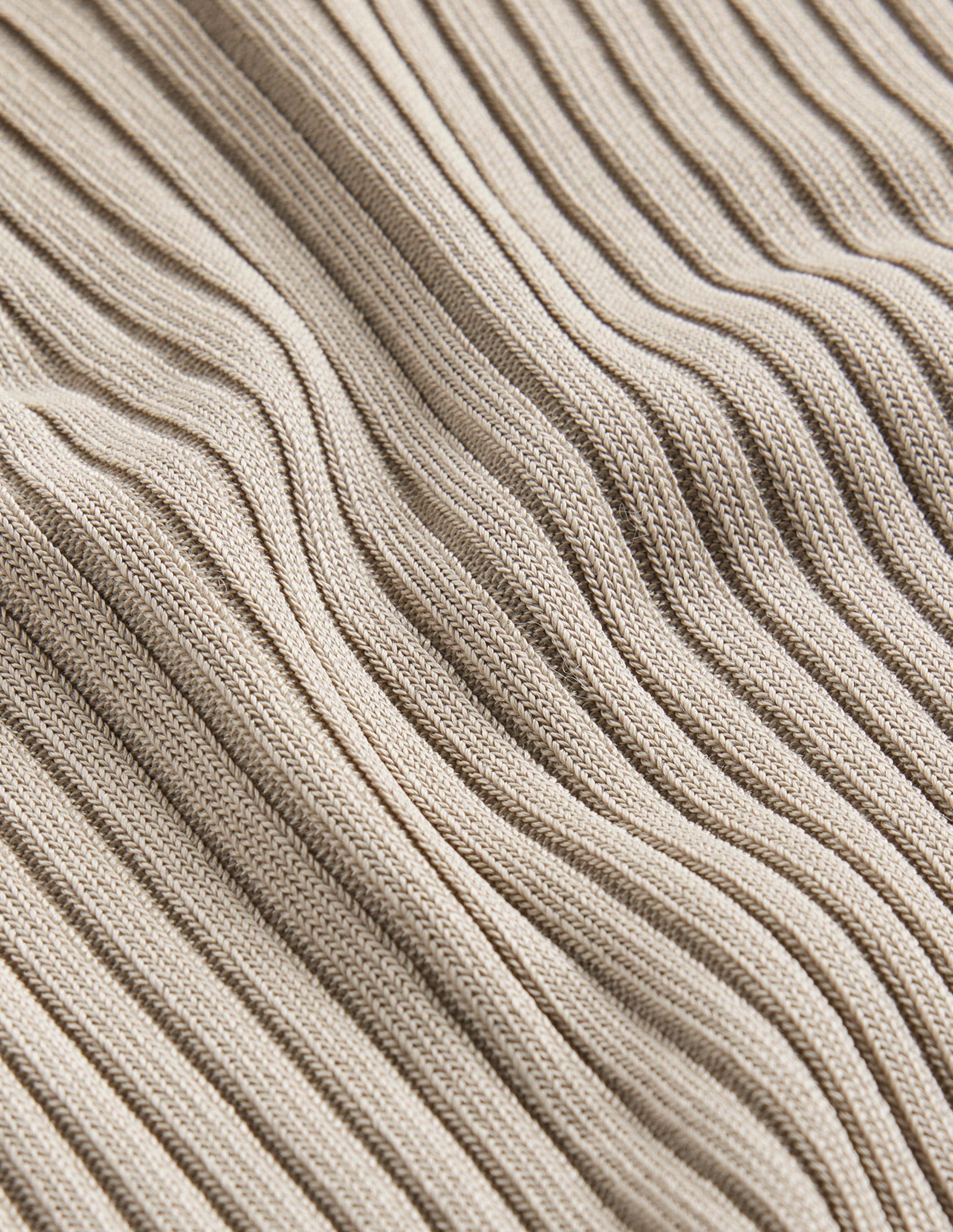 Ribbed Slash Neck Sweater-Stone-6