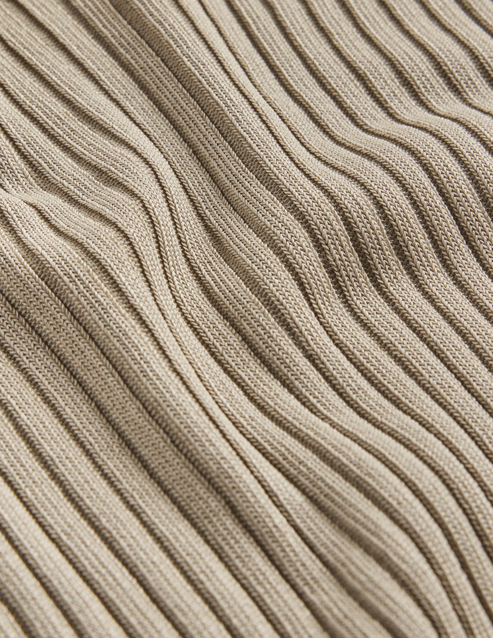 Cropped Scoop Ribbed Vest-Stone - Image 9
