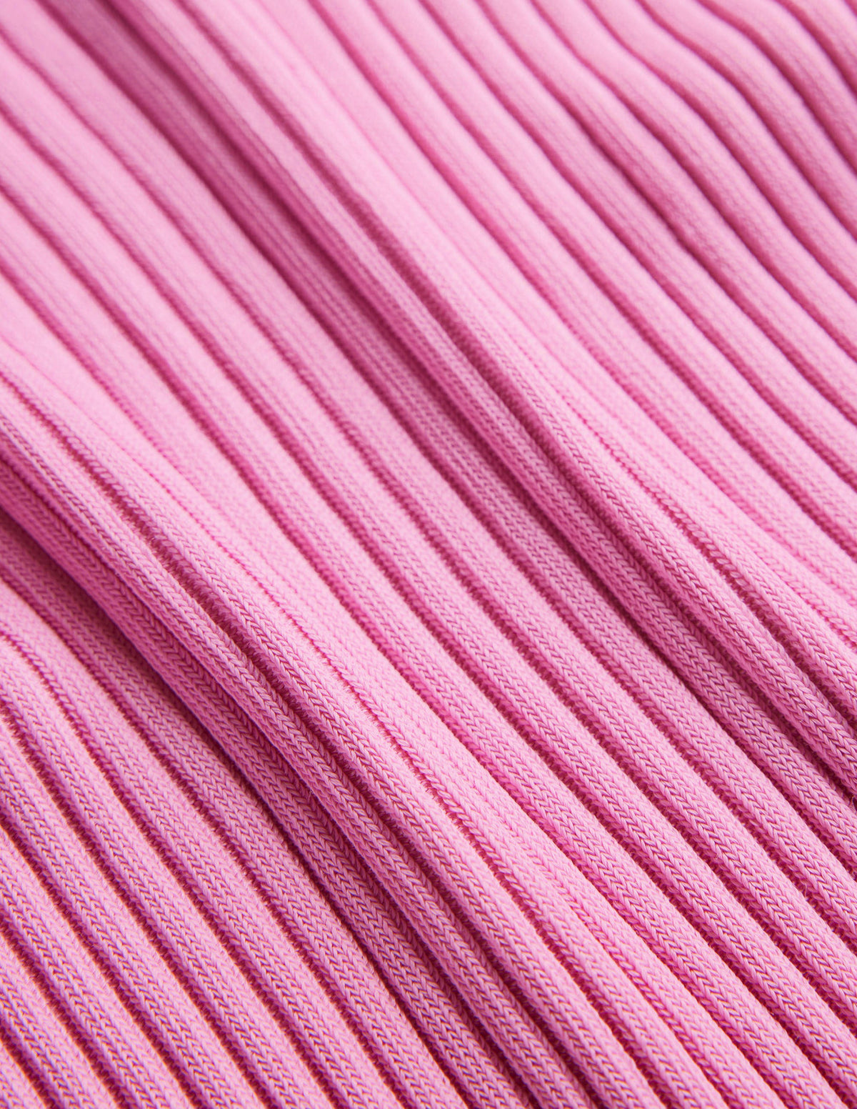 Ribbed Knitted T-Shirt-Pink Lemonade - Image 6