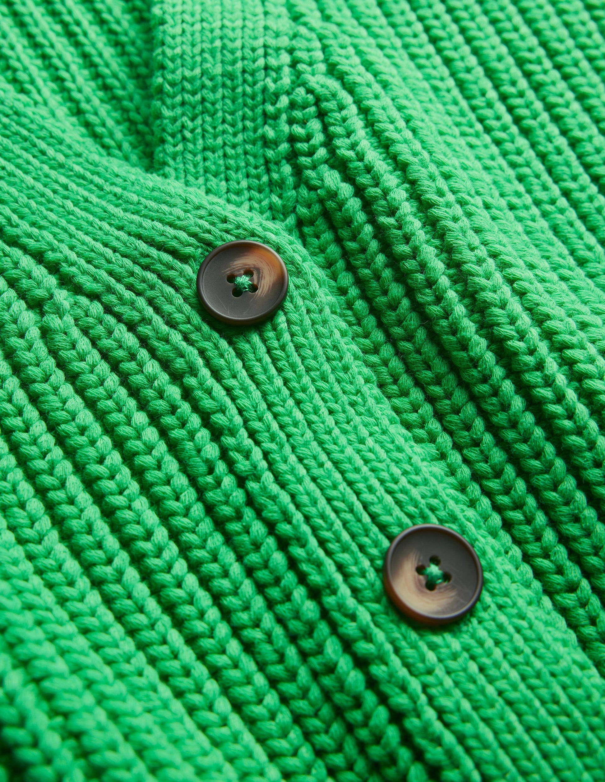Oversized Ribbed Cardigan-Bright Green-6
