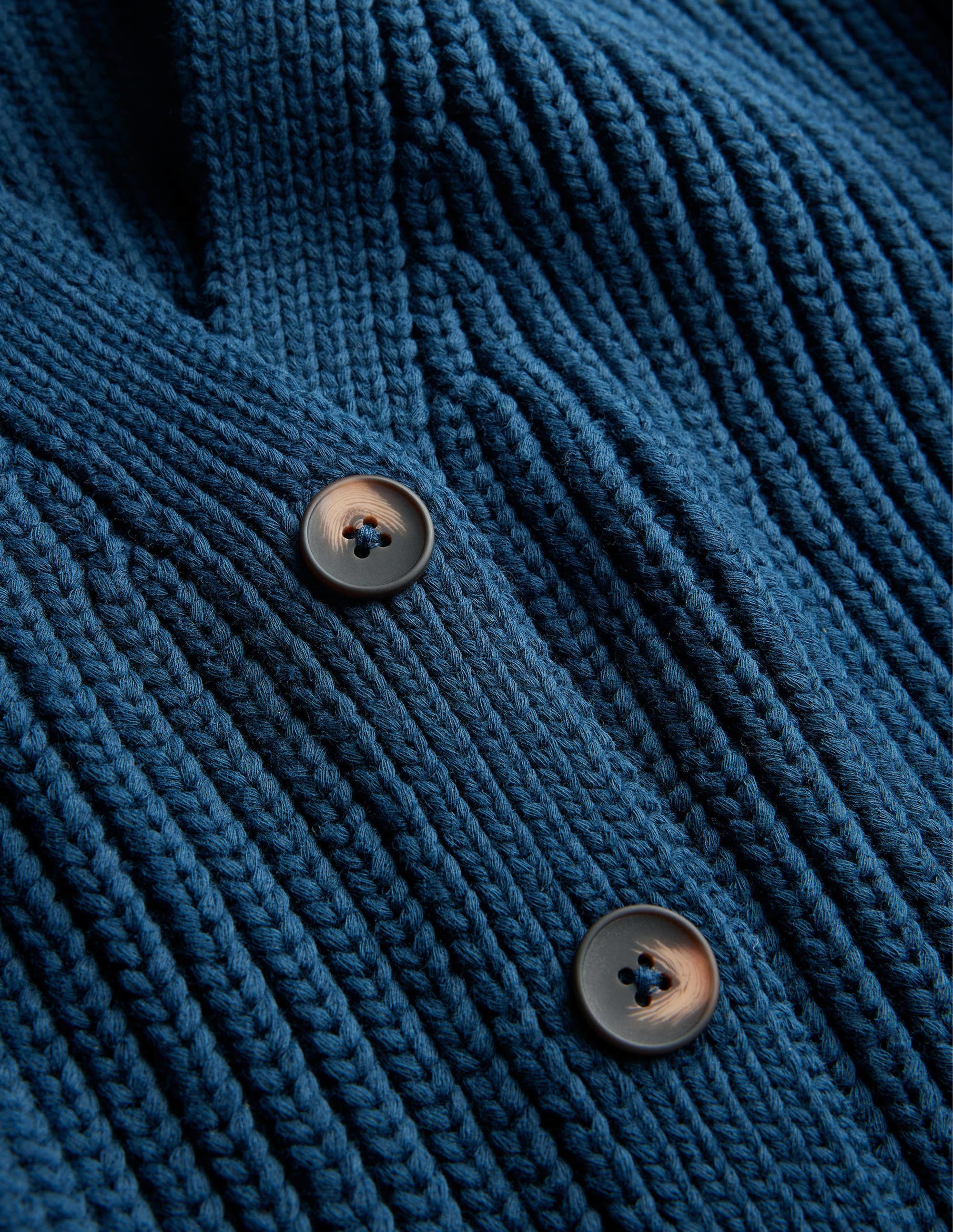 Oversized Ribbed Cardigan-Navy - Image 6