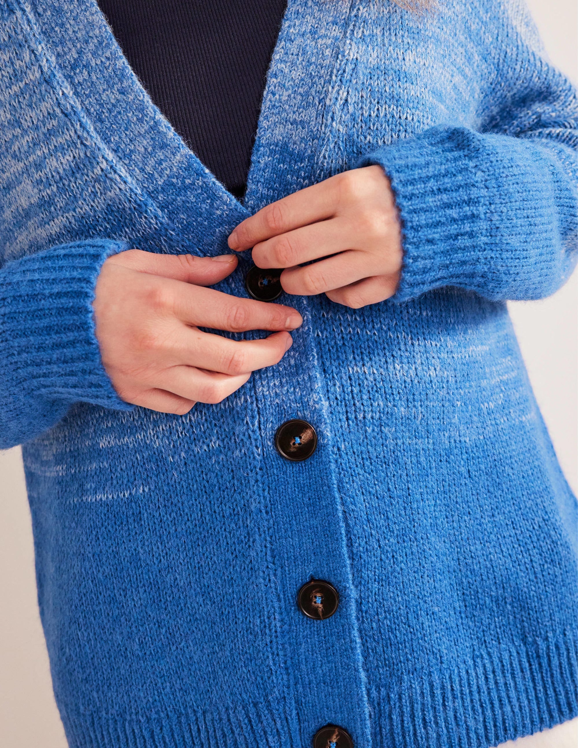 Fluffy Cardigan-Blue Ombre - Image 2