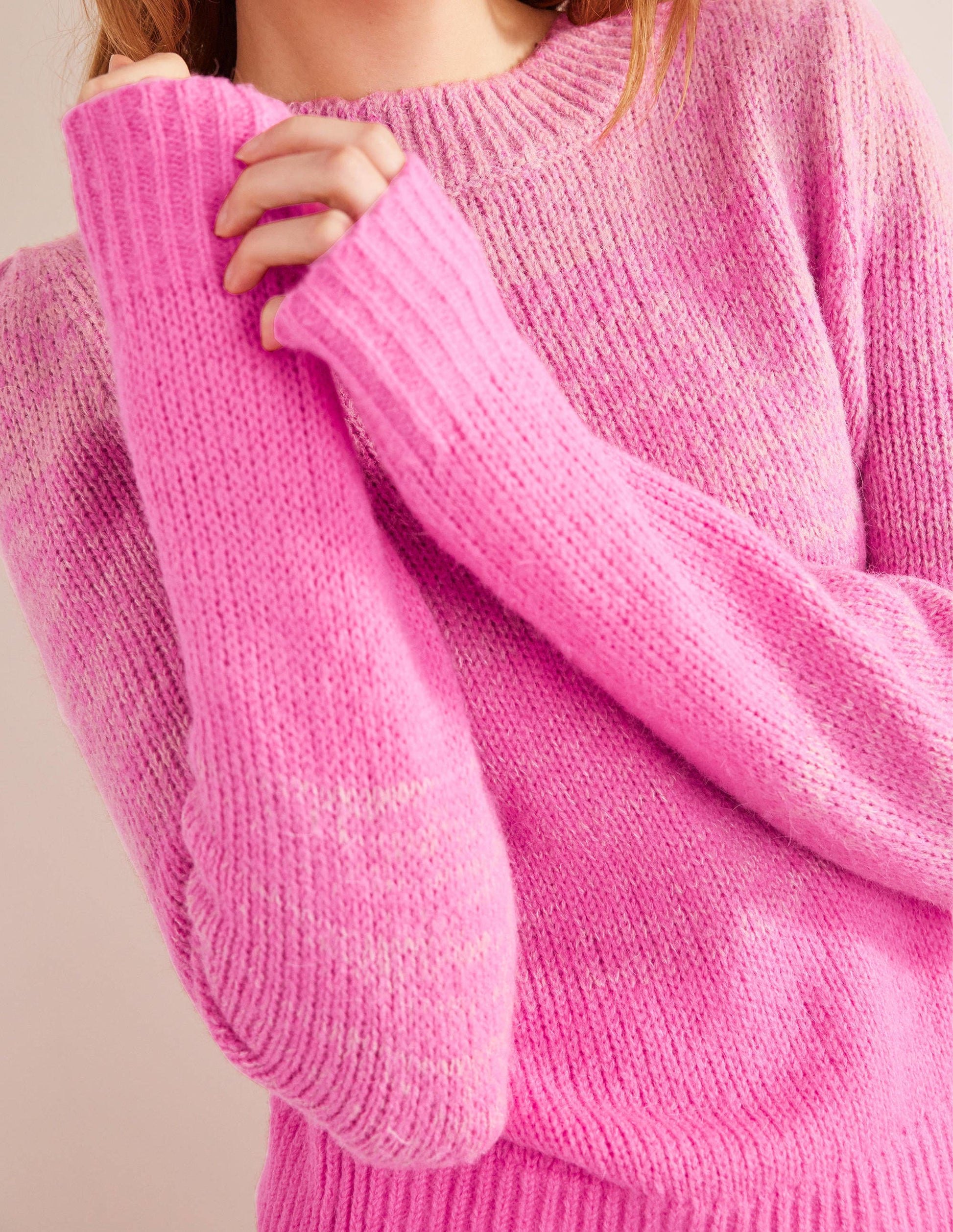 Fluffy Sweater-Pink Ombre-2