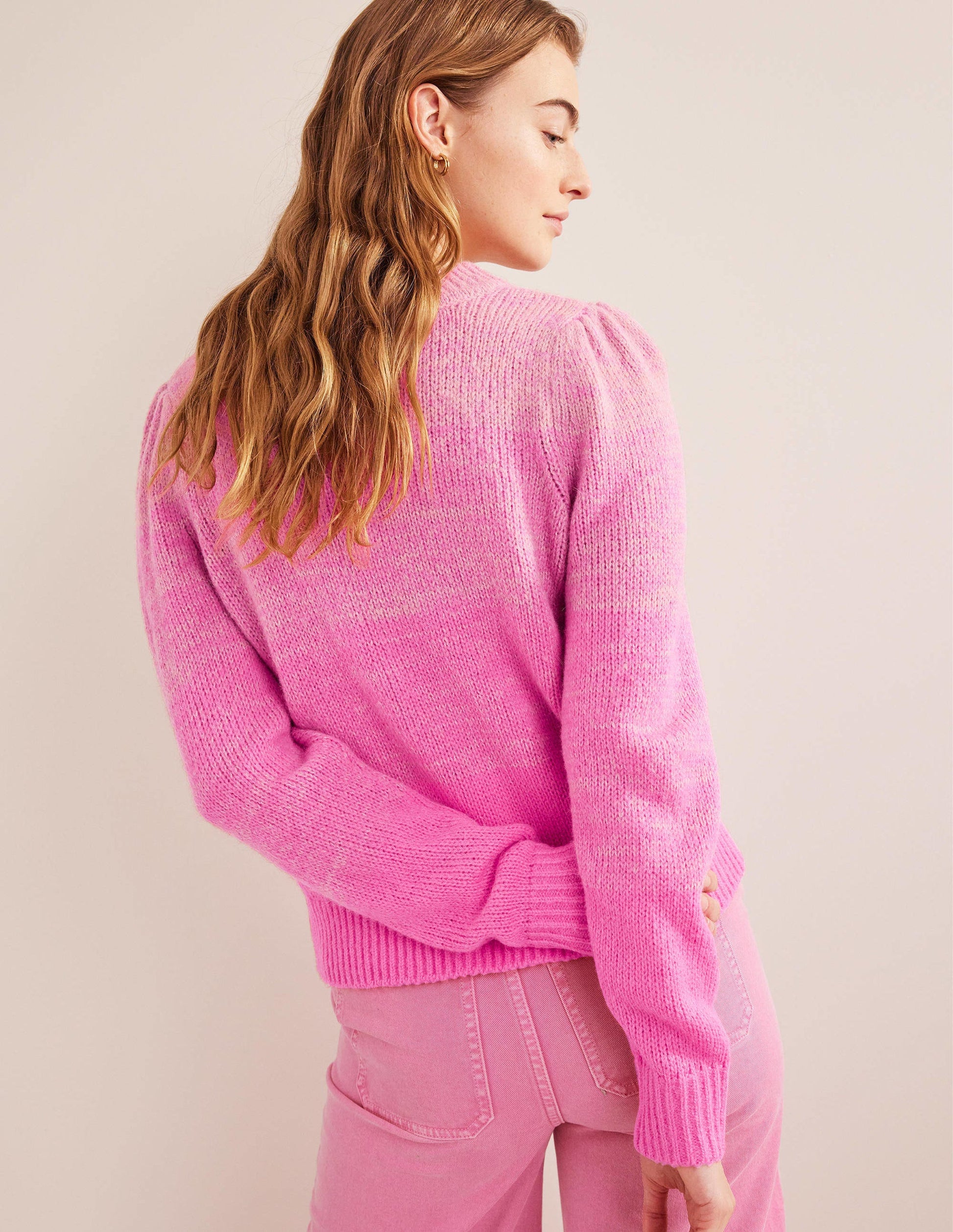 Fluffy Sweater-Pink Ombre-3