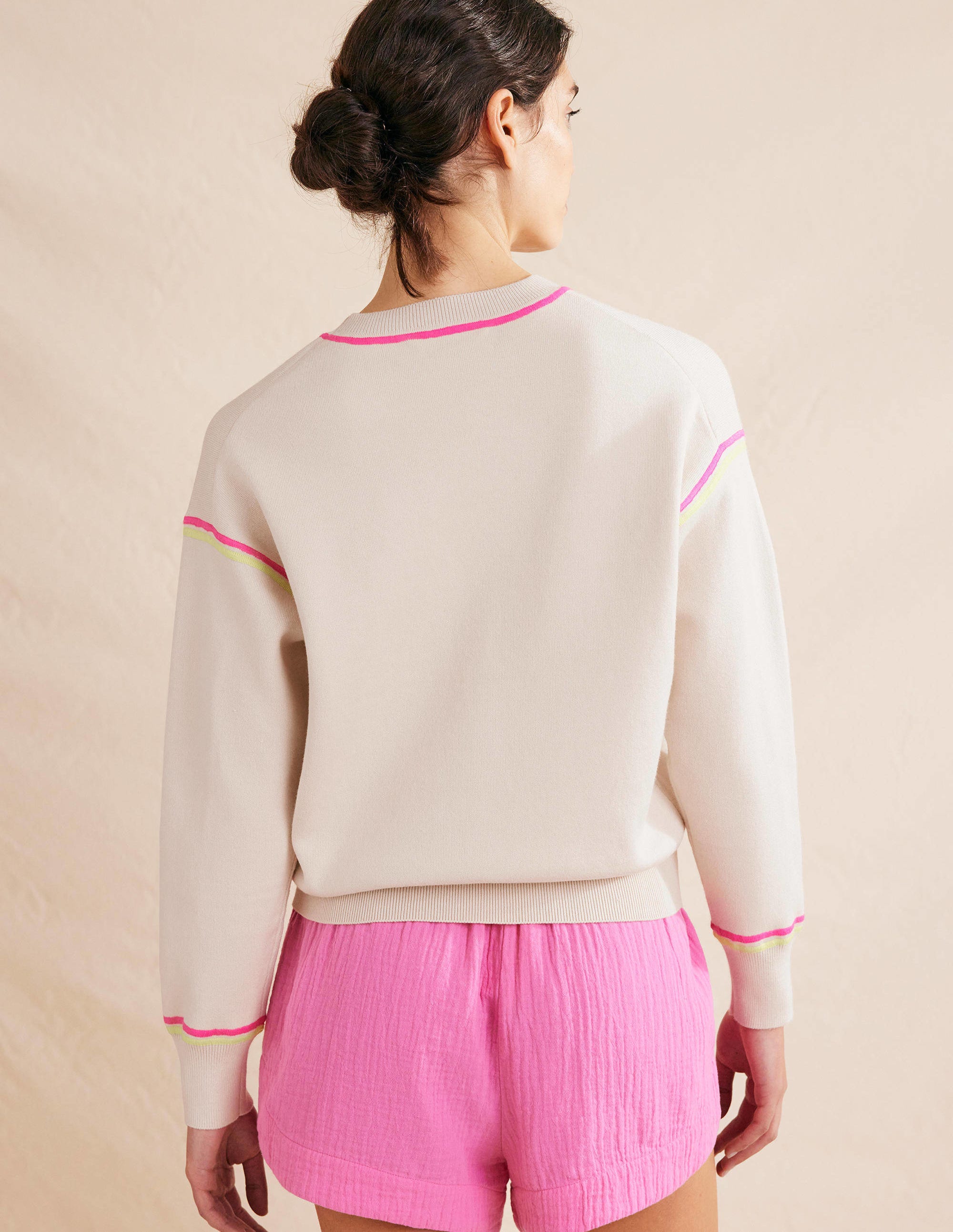 Knitted Sweatshirt-Warm Ivory - Image 3