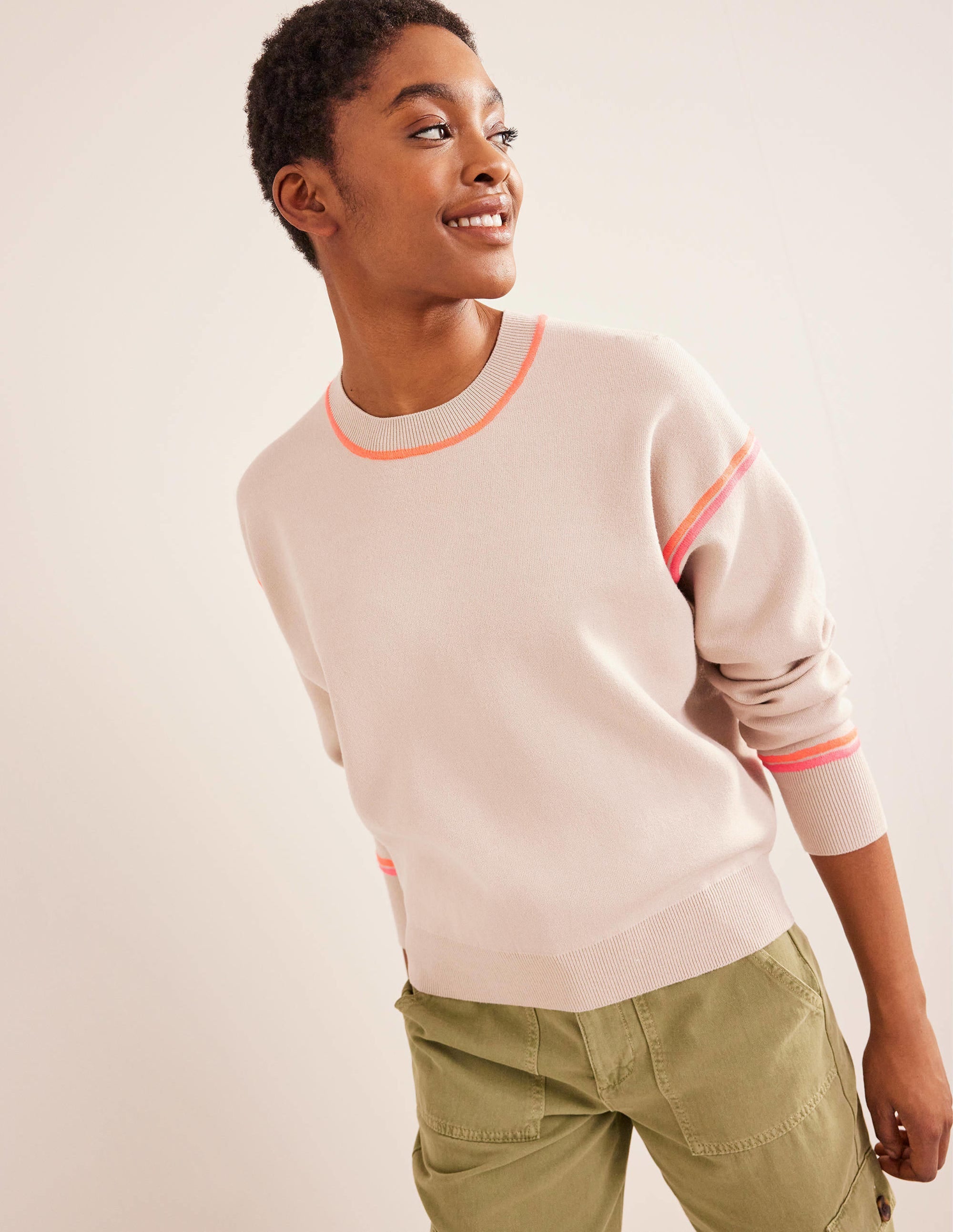 Knitted Sweatshirt-Chinchilla Melange - Image 1