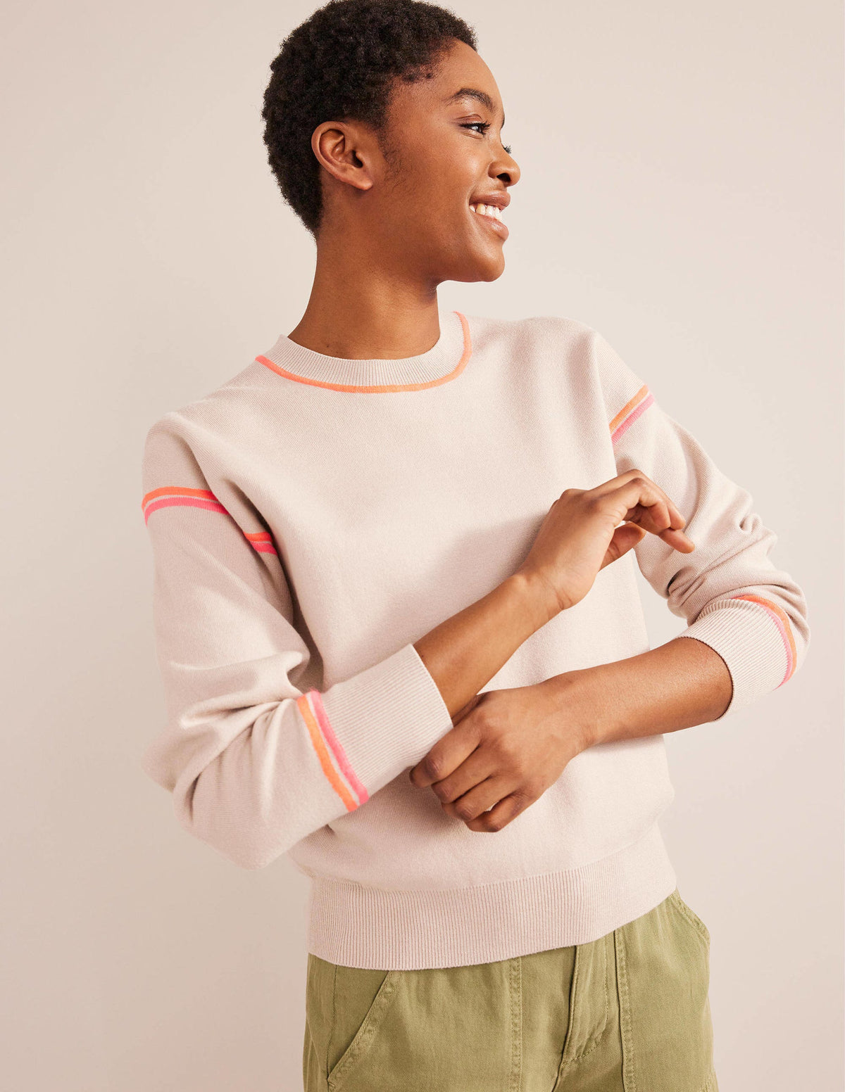 Knitted Sweatshirt-Chinchilla Melange - Image 4