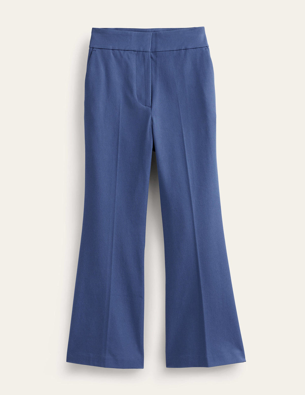 Bi-Stretch Crop Flare Pants-True Blue - Image 6