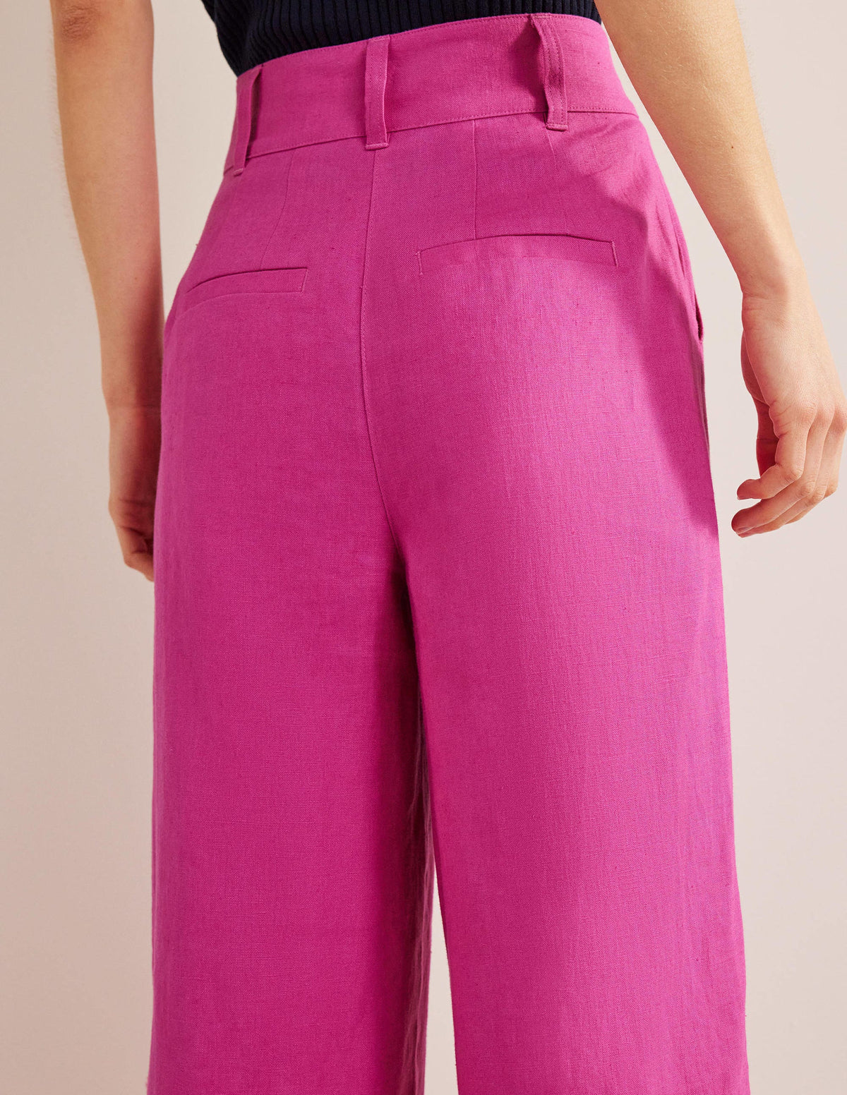 Highbury Linen Pants-Rose Violet-2