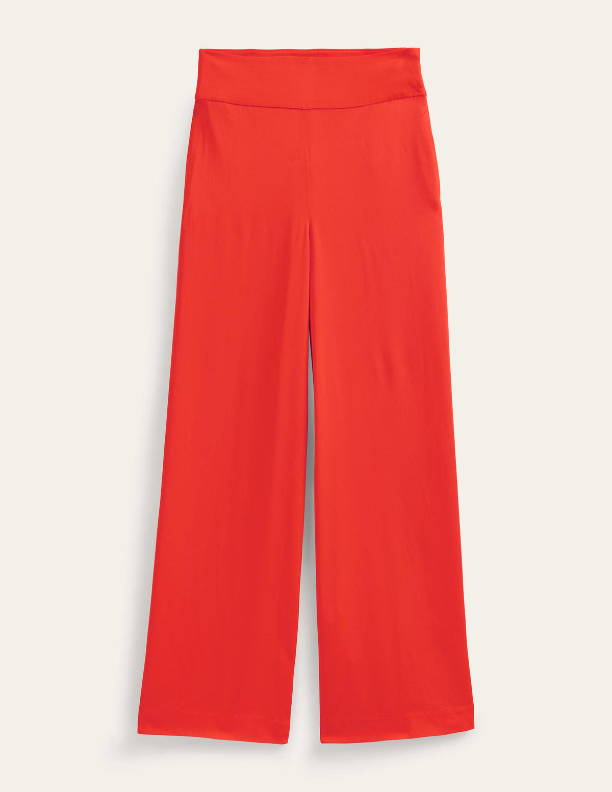 Fluid Printed Wide Pants-Vermillion Red-6