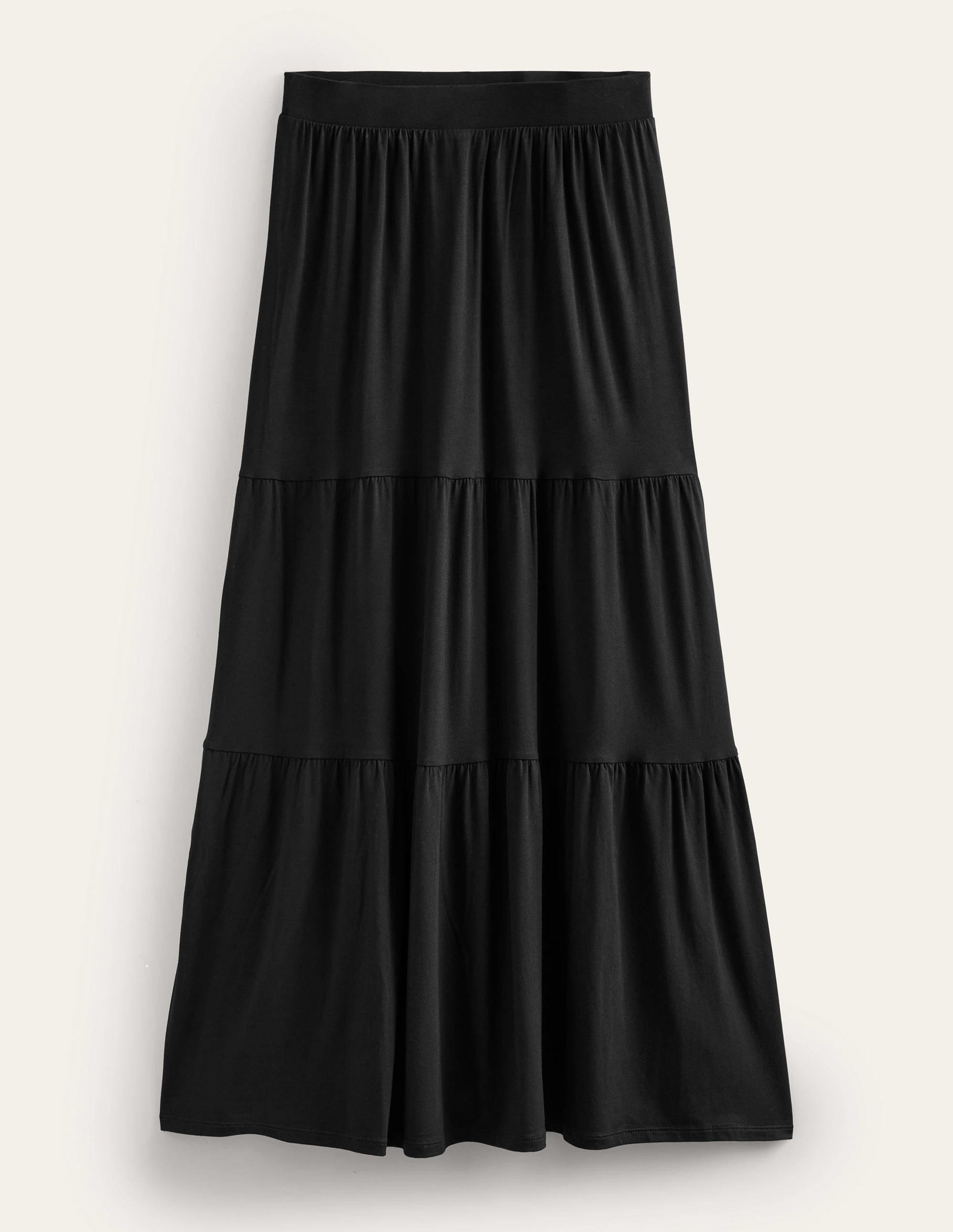 Jersey Maxi Skirt-Black - Image 5