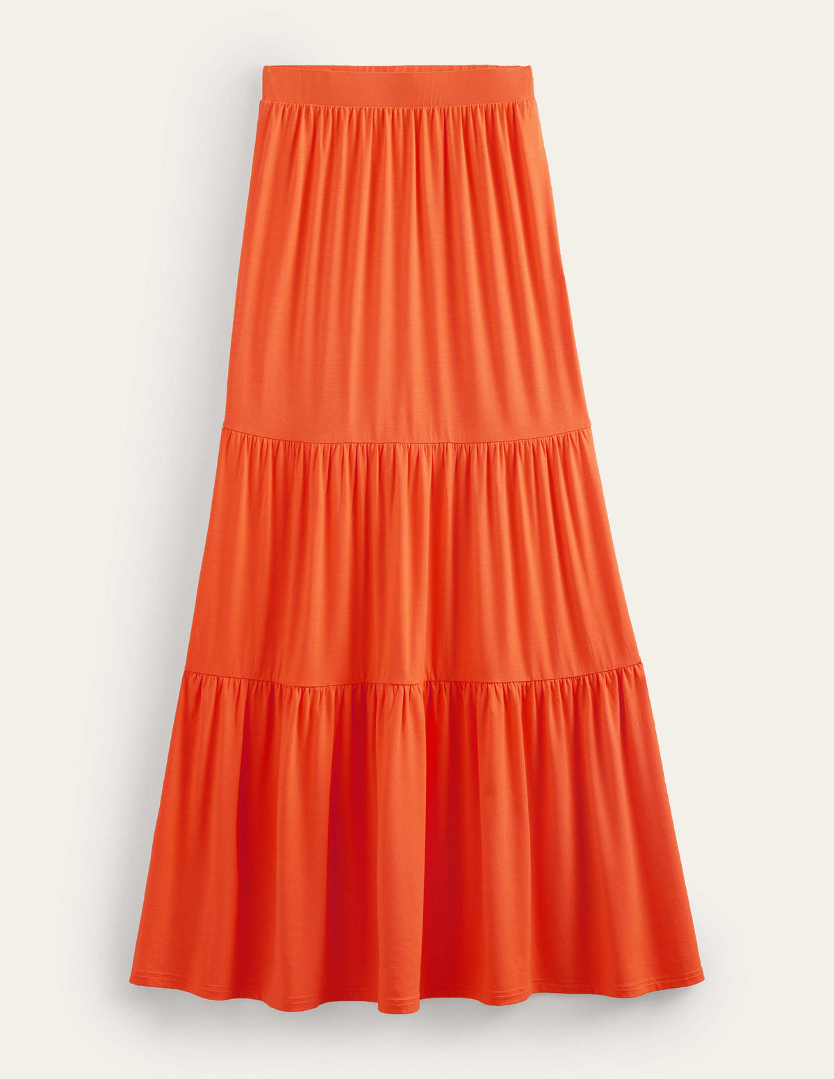 Jersey Maxi Skirt-Vermillion - Image 5