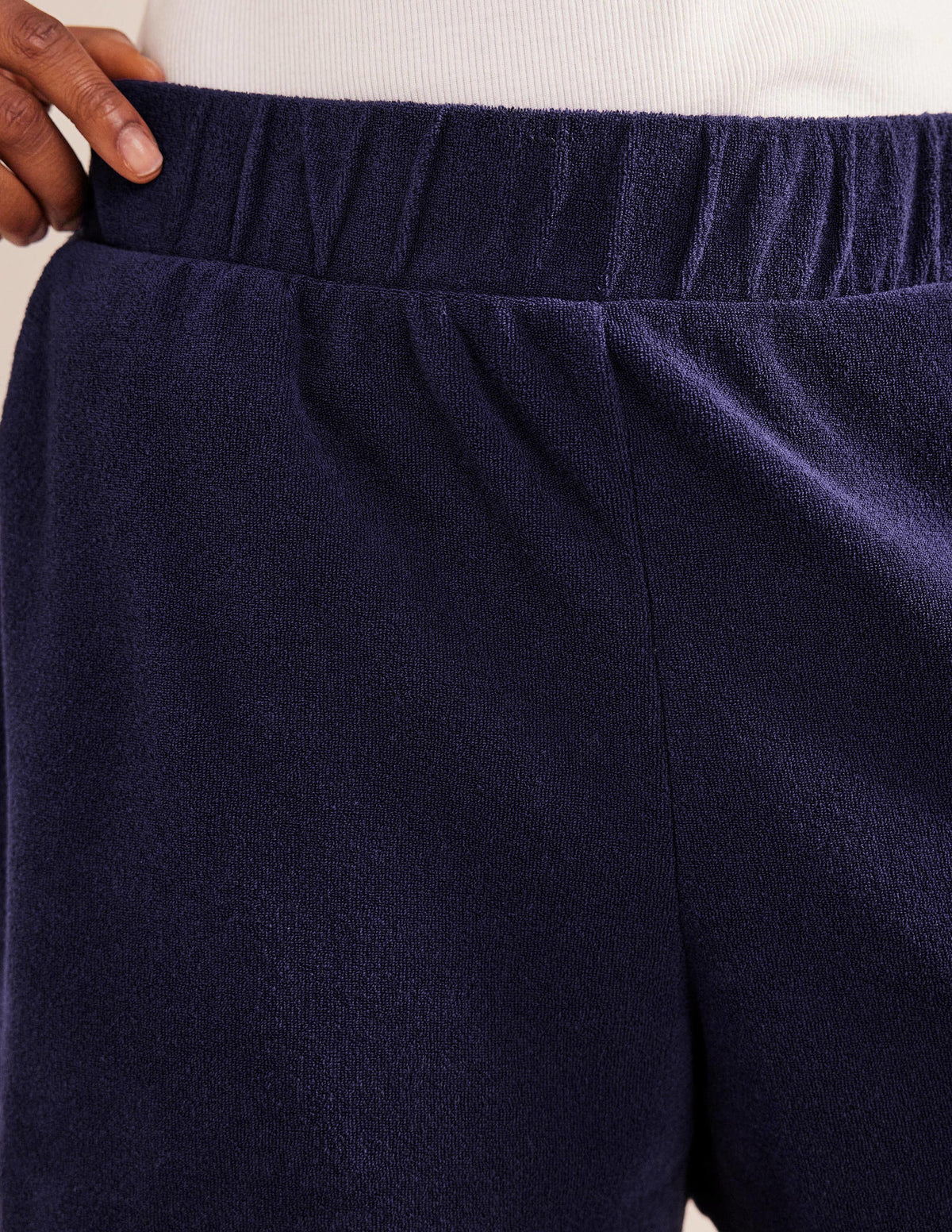 Towelling Shorts-Prussian Blue-2